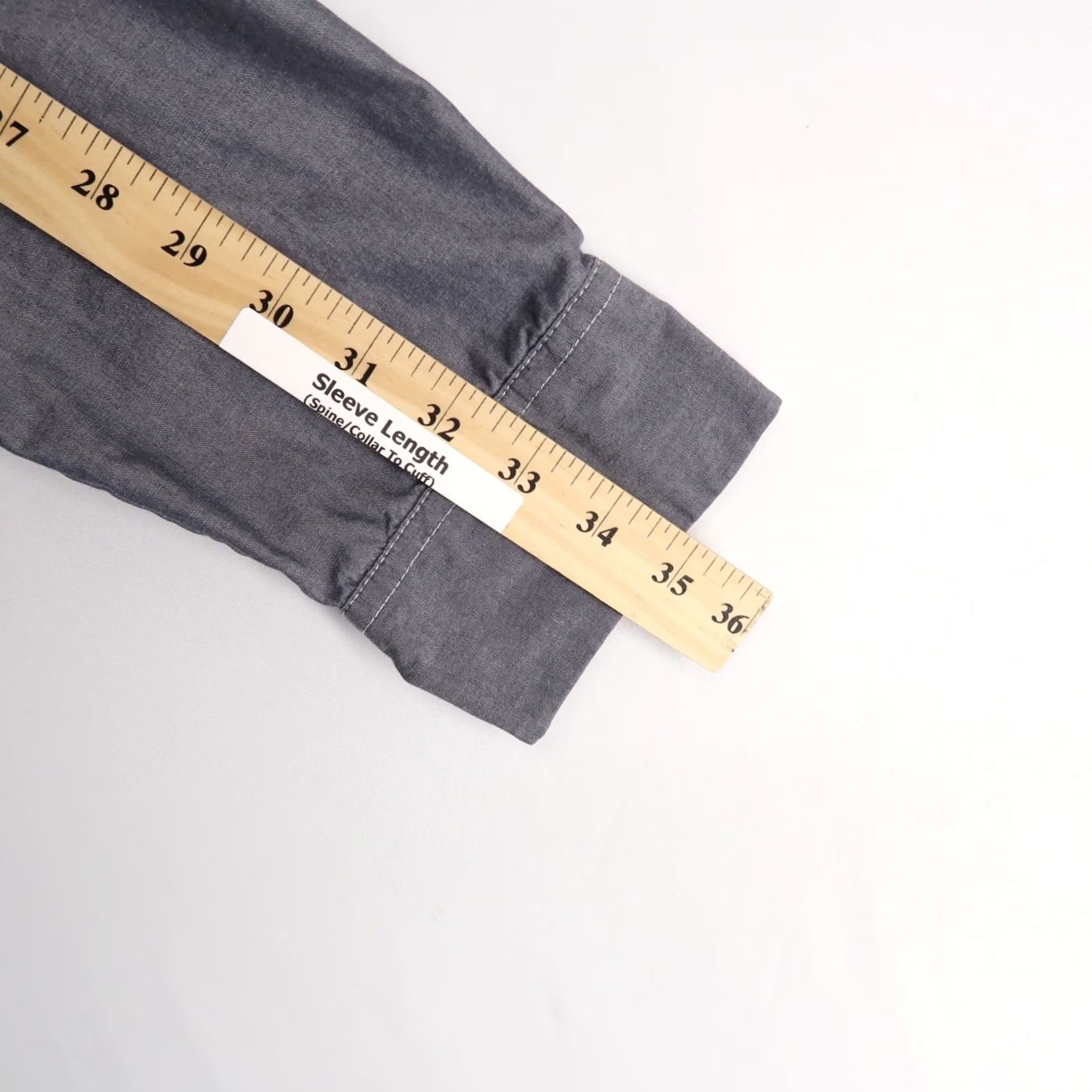 Dickies Dickies Shirt Mens LT Gray Button Up Workwear Long Sleeve Pocket Size US L / EU 52-54 / 3 - 6 Thumbnail
