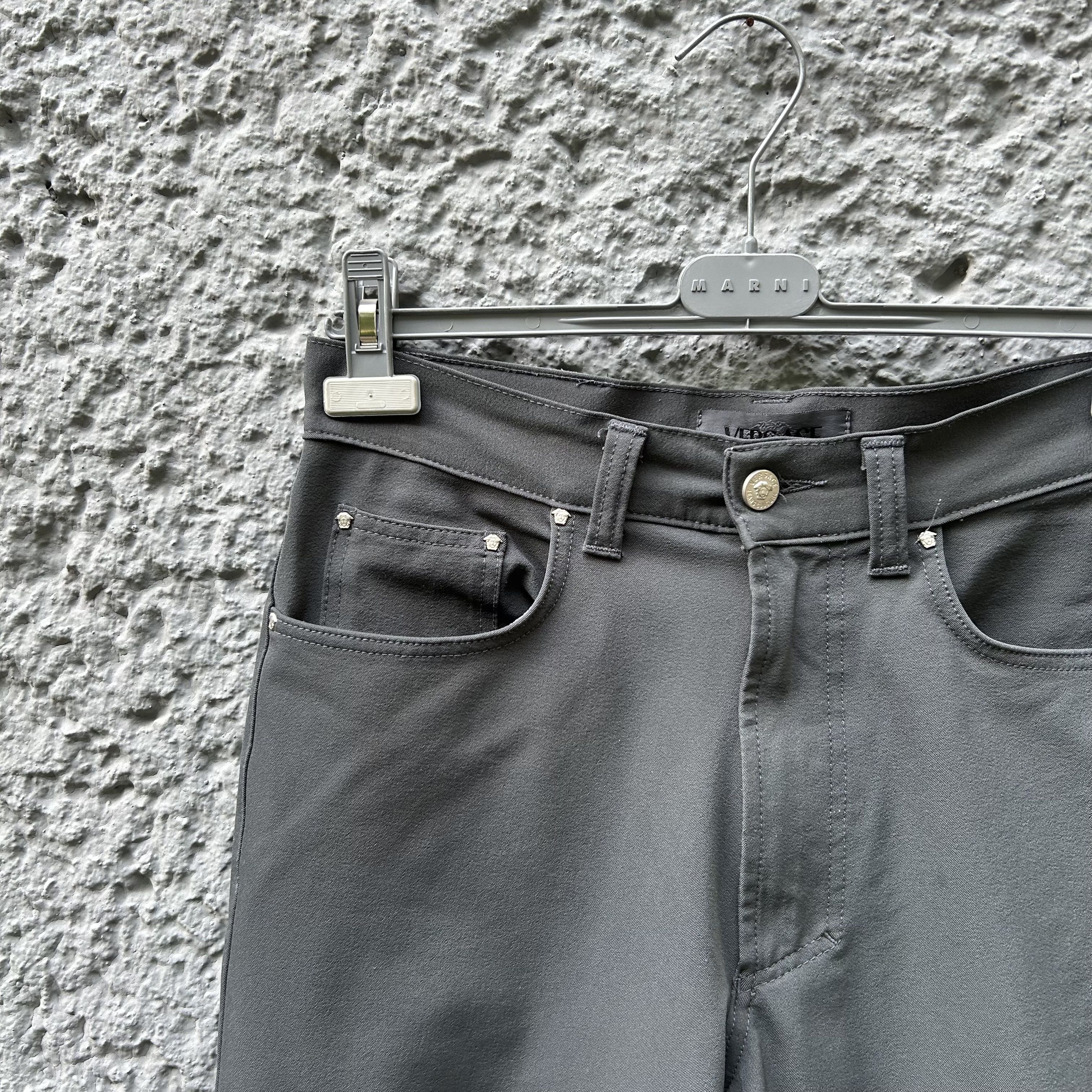 Versace Vintage Versace Grey/Green Trousers Pants Size US 34 / EU 50 - 3 Thumbnail