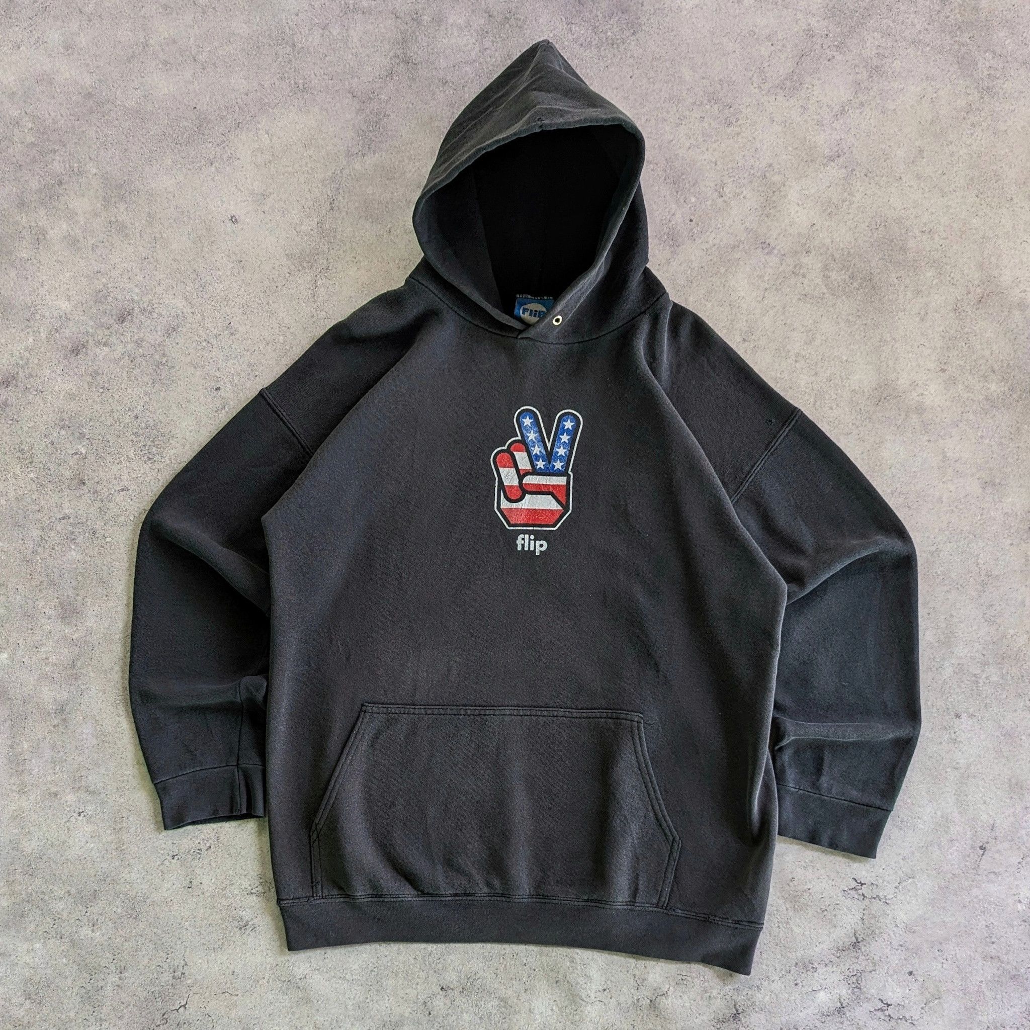 Flip Skateboards Vintage Flip Skateboard 90s Hoodie Rare Item Size US L / EU 52-54 / 3 - 1 Thumbnail