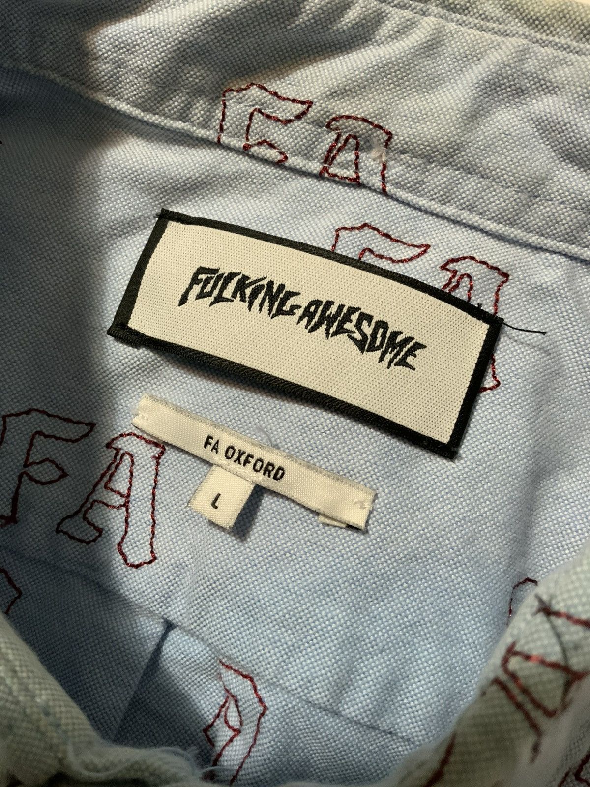 Fucking Awesome Fuc**ing Awesome FA Oxford Blue Button Down L/S 18SS Shirt Size US L / EU 52-54 / 3 - 5 Thumbnail