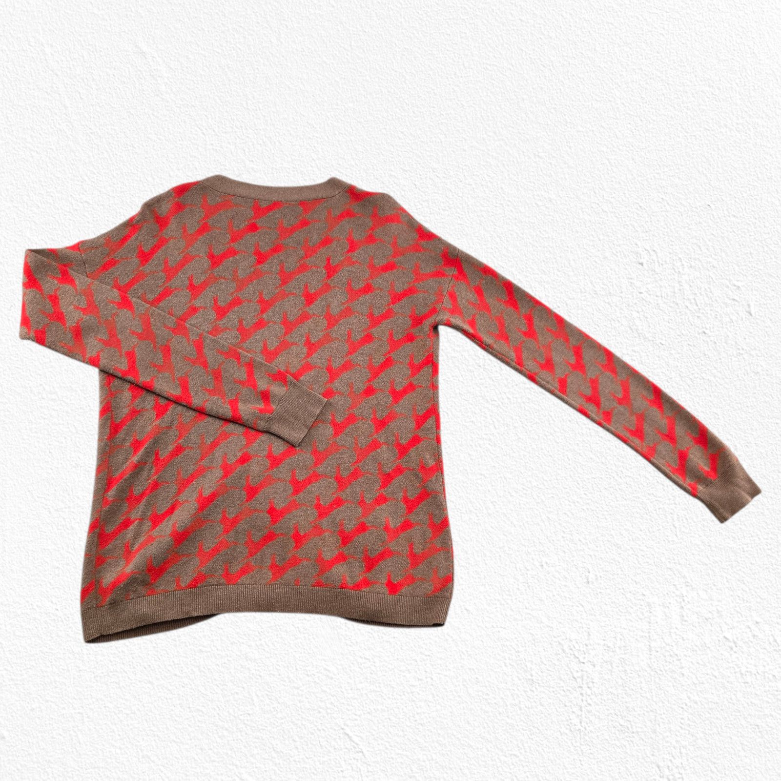 Other Brown Red Rabbit Print Cardigan Sweater Size Medium Size M / US 6-8 / IT 42-44 - 10 Thumbnail