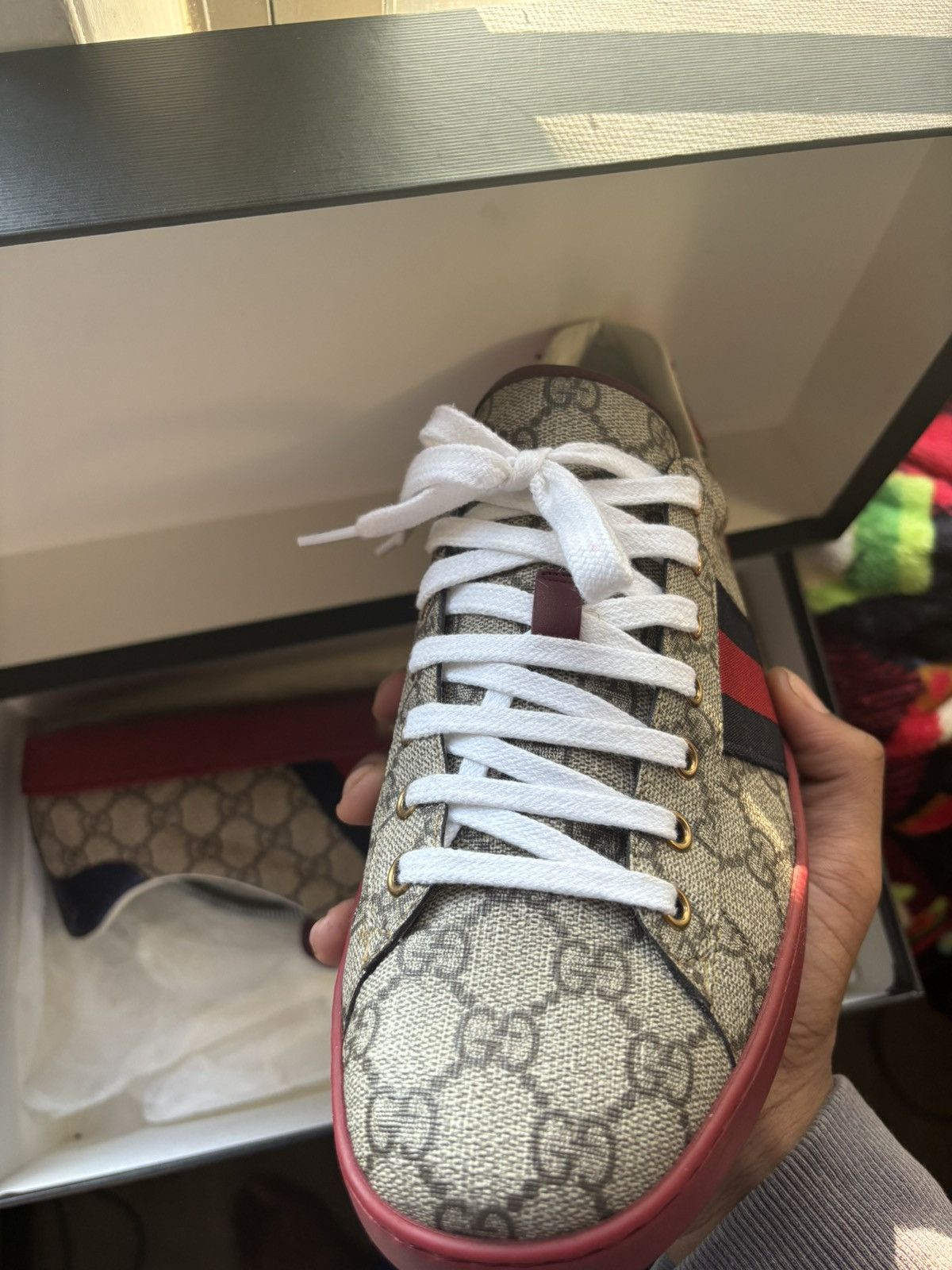 Gucci Gucci Ace GG Supreme Size US 11.5 / EU 44-45 - 2 Thumbnail