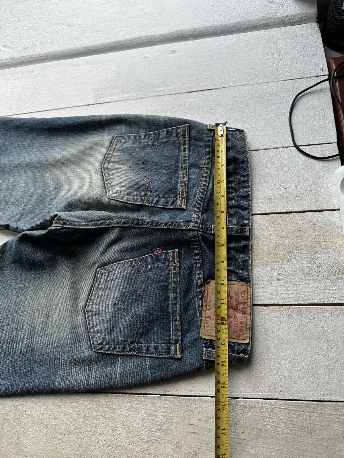 Levi's LOW BOOTCUT🚨Vintage 90s Levis Jeans 547 03 Light Wash Denim Size 28" / US 6 / IT 42 - 12 Thumbnail