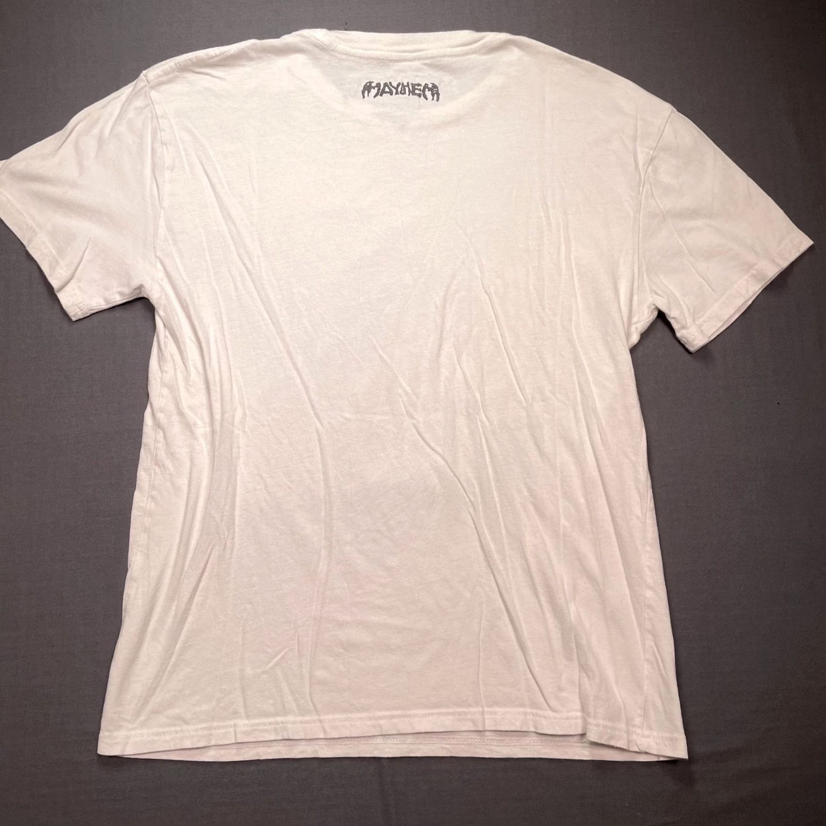 Vintage Mayhem Shirt Womens Large White Lady Gaga Shattered Portrait Graphic Tee T-Shirt Size L / US 10 / IT 46 - 5 Thumbnail