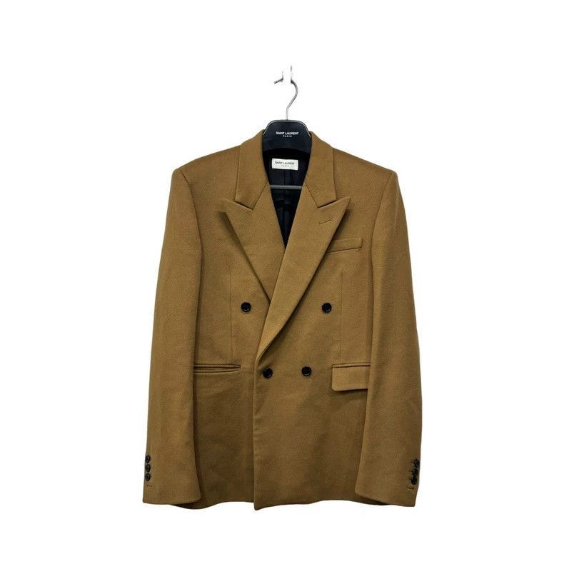 Saint Laurent Paris Saint Laurent Double-Breasted Wool Bla