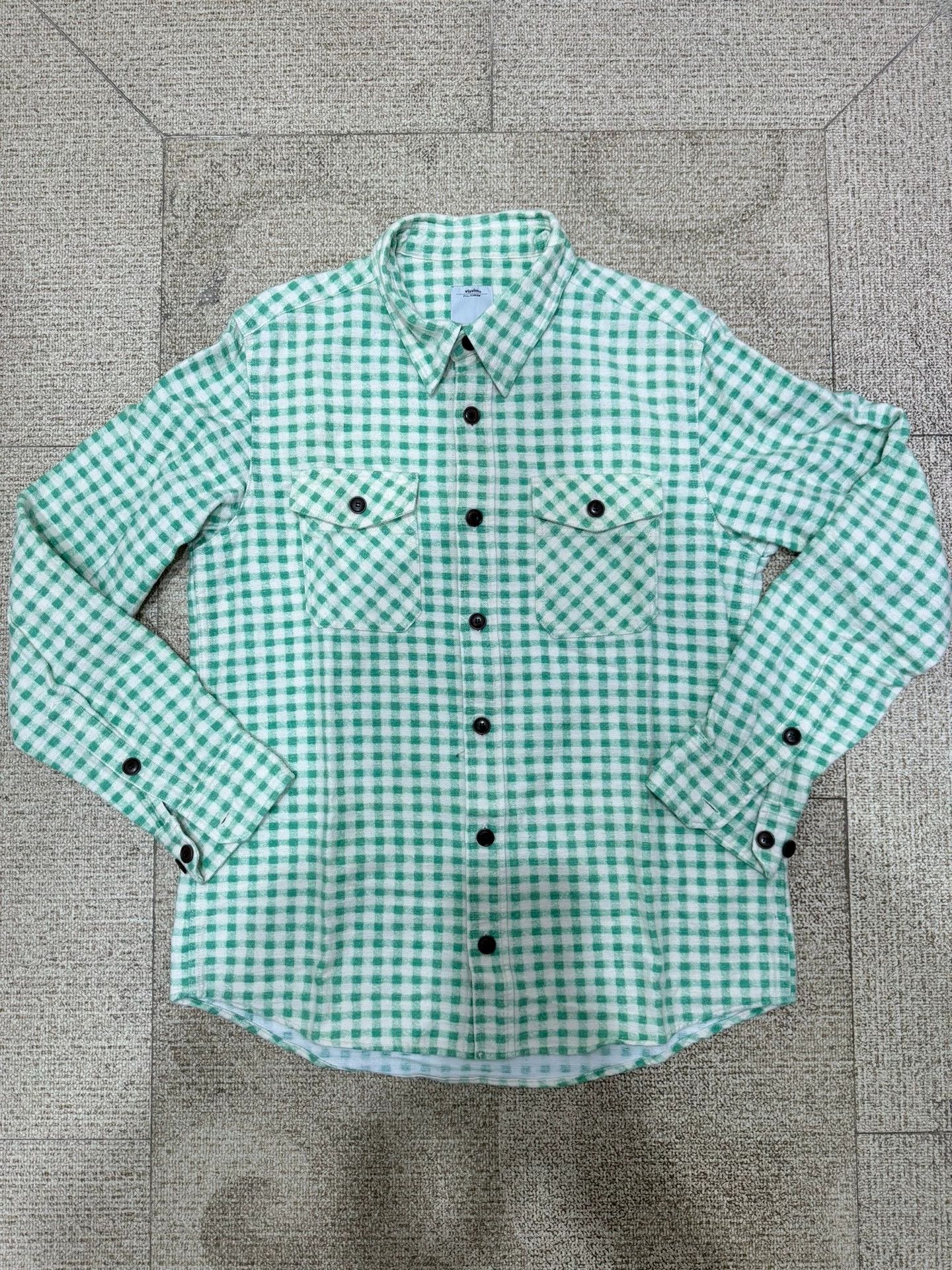 Visvim visvim black elk flannel lt green Size US M / EU 48-50 / 2 - 1 Thumbnail