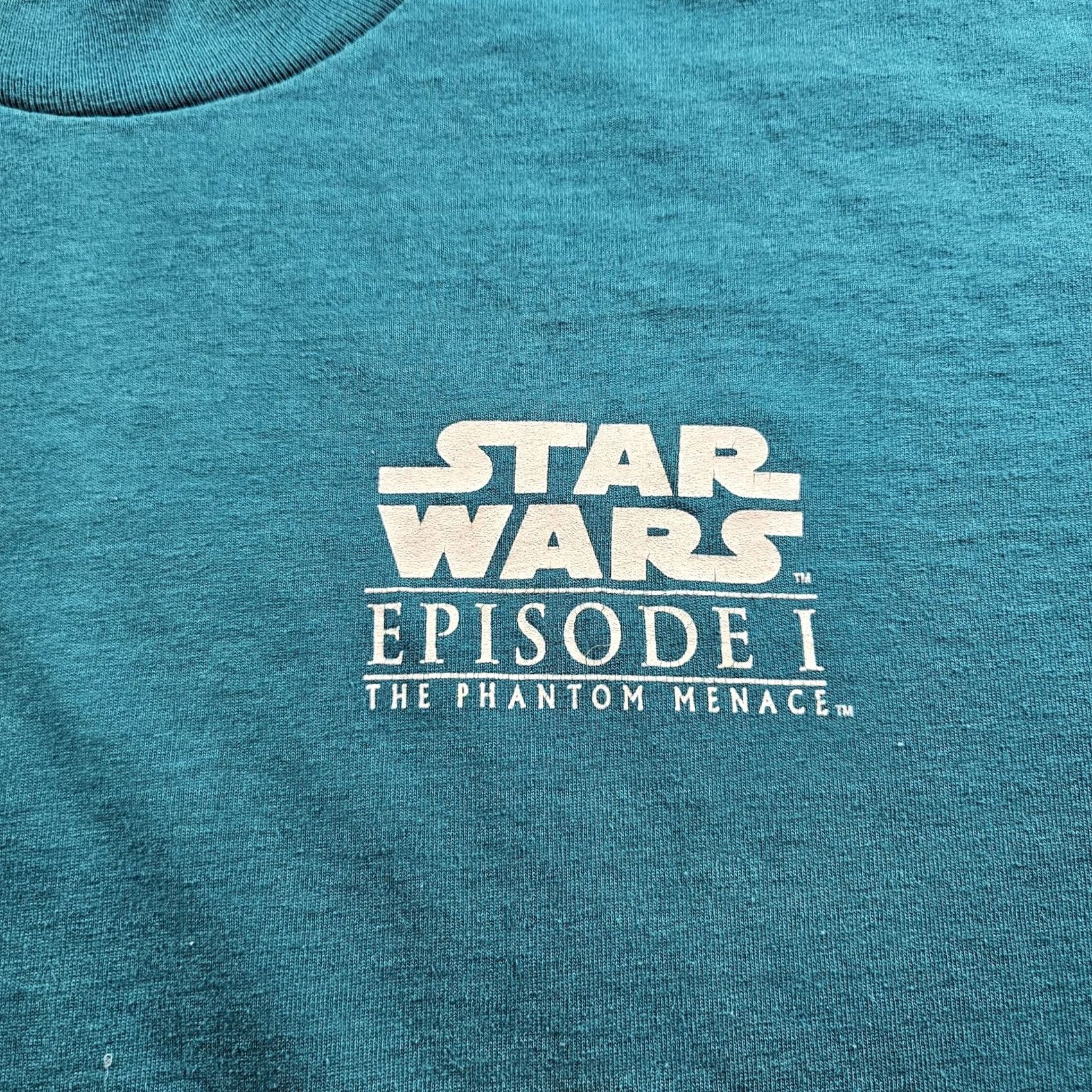 Fruit Of The Loom VINTAGE Star Wars Shirt Mens XL Crew Neck Graphic Print 90s Retro Movie Green Size US XL / EU 56 / 4 - 3 Thumbnail