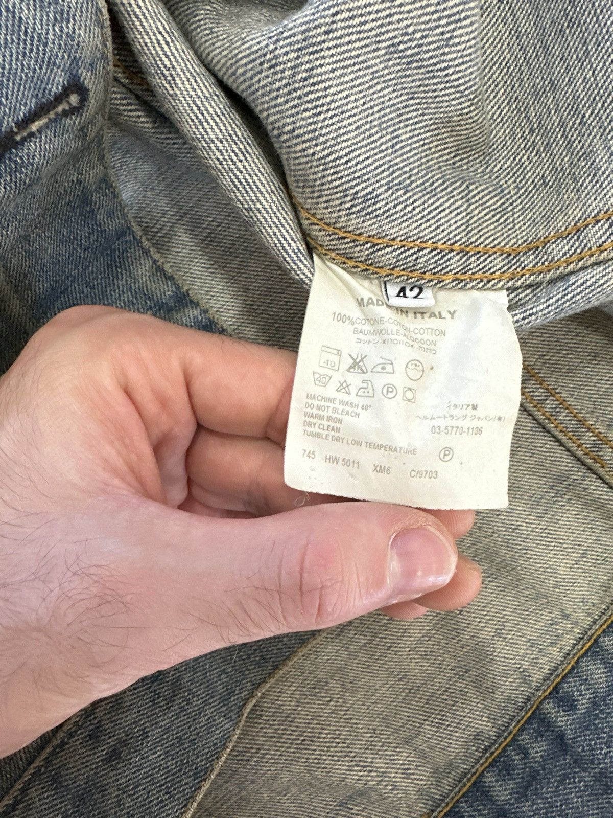 Helmut Lang Helmut lang vintage denim jacket Size US XS / EU 42 / 0 - 5 Thumbnail