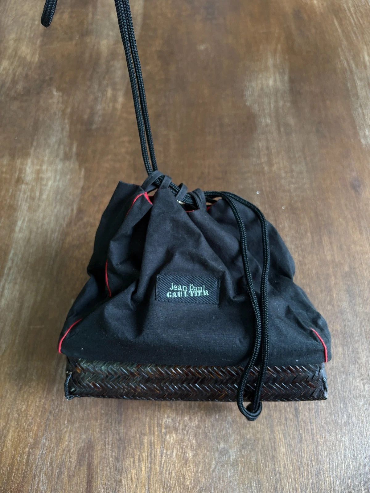 Jean Paul Gaultier JPG Little Pouch Bag with wooden frame Size ONE SIZE - 2 Thumbnail