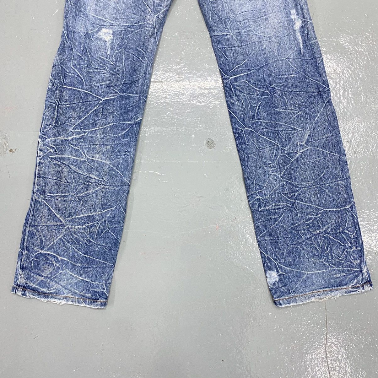 Hysteric Glamour Vintage Nylaus Double Waist Distressed Punk Bondage Jeans Size US 32 / EU 48 - 6 Thumbnail