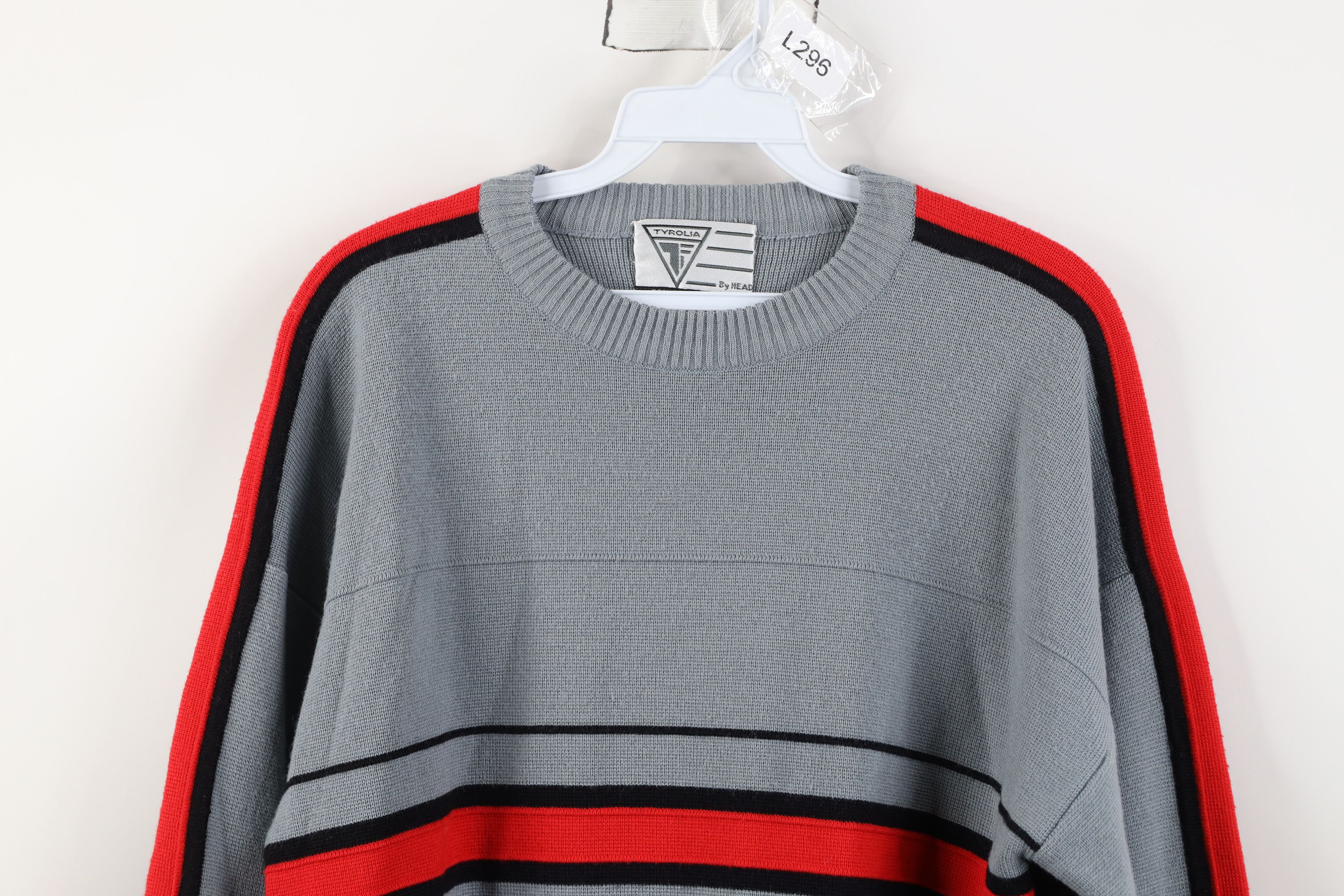 Vintage Vintage 90s Streetwear Blend Knit Striped Crewneck Sweater Size US M / EU 48-50 / 2 - 2 Thumbnail
