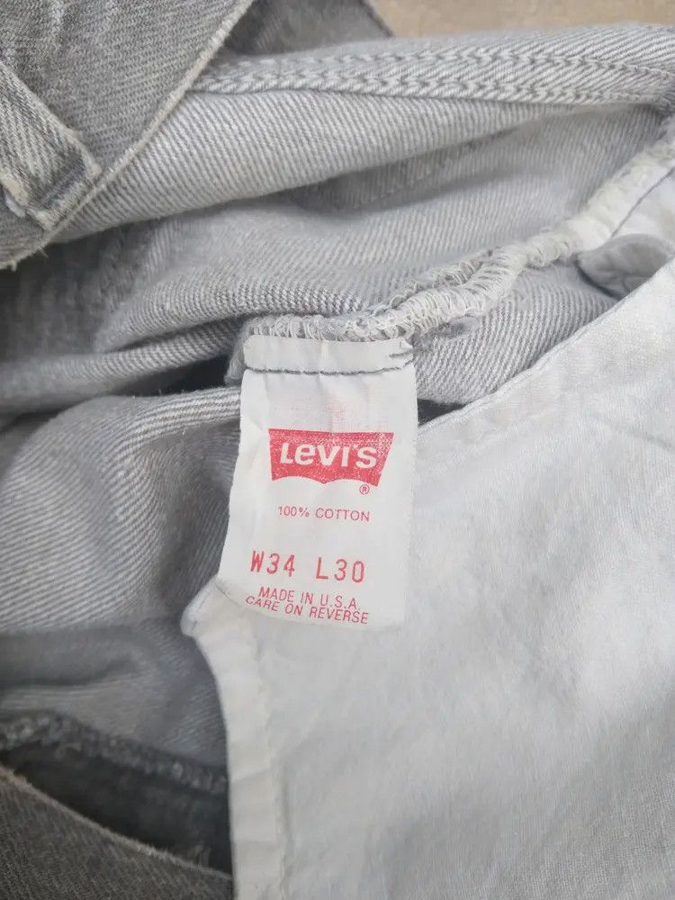 Levi's 80s Vintage Levi's 501 Made In USA Jeans Grey 33x30 Size US 33 - 10 Thumbnail