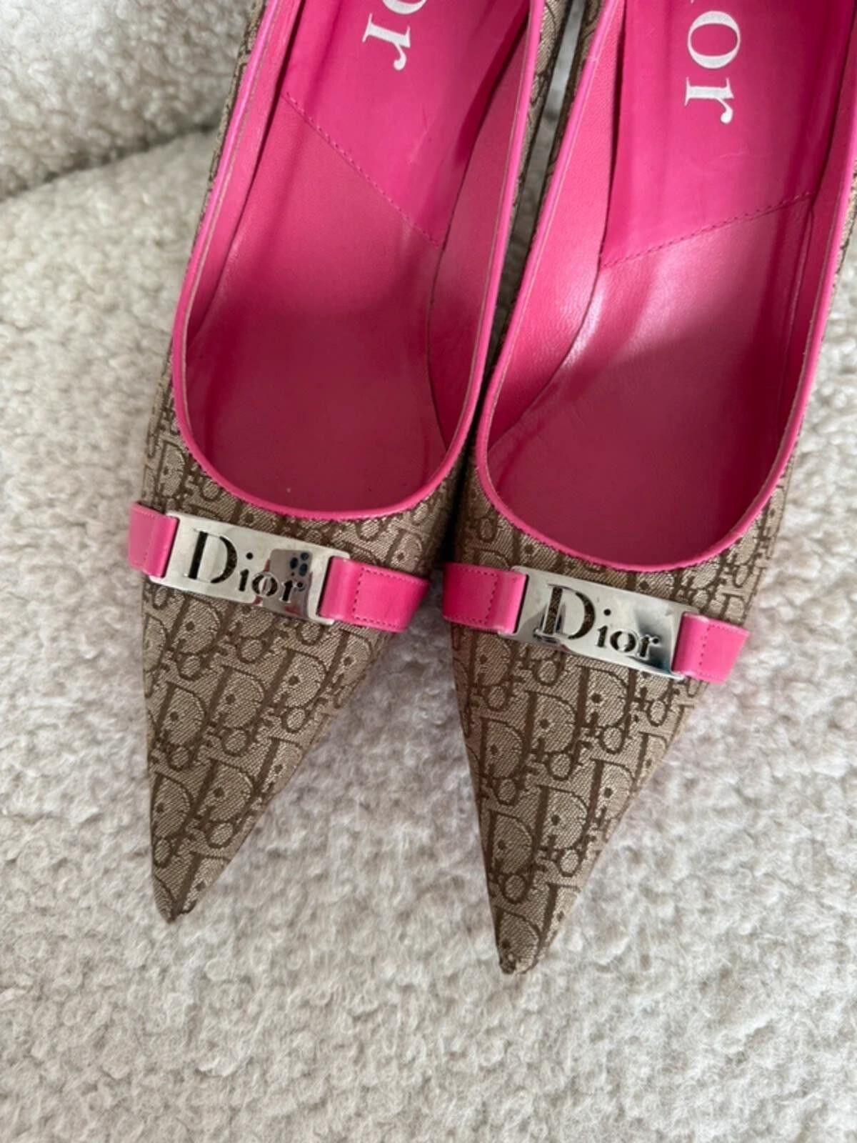 Dior Christian Dior Oblique Heels Size US 7.5 / IT 37.5 - 7 Thumbnail
