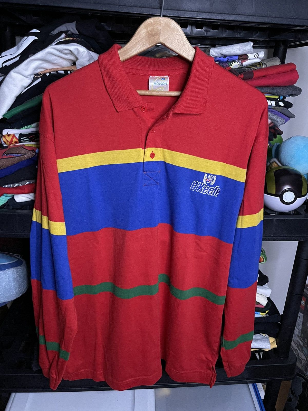 Vintage Vintage 90s Molson O'Keefe beer Long Sleeve collar Shirt. Size US M / EU 48-50 / 2 - 1 Thumbnail