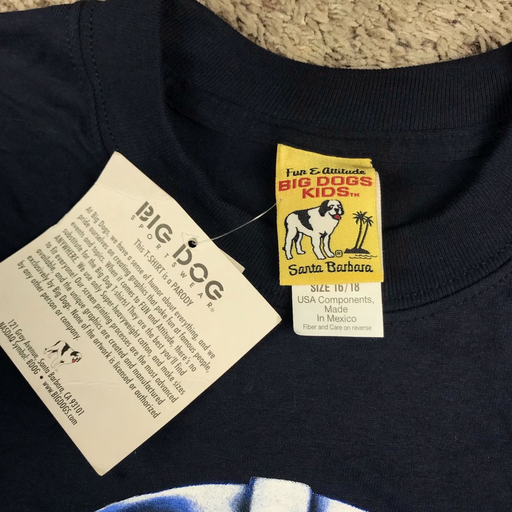 Big Dogs VINTAGE Big Dogs Star Wars Parody Shirt Logo Graphic Print Dogs Sith Happens Crew Neck Short Sleeve M Blue Mens Size US M / EU 48-50 / 2 - 7 Thumbnail