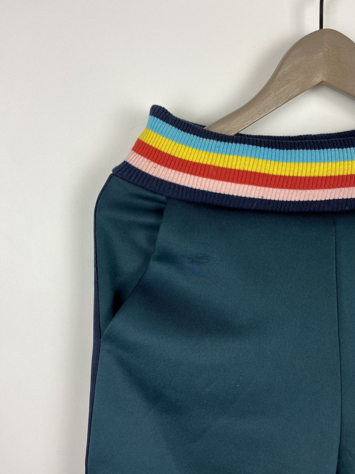 Designer × Mira Mikati Mira Mikati Trousers Joggers Raibow Track Green Pants Size 27" / US 4 / IT 40 - 3 Thumbnail