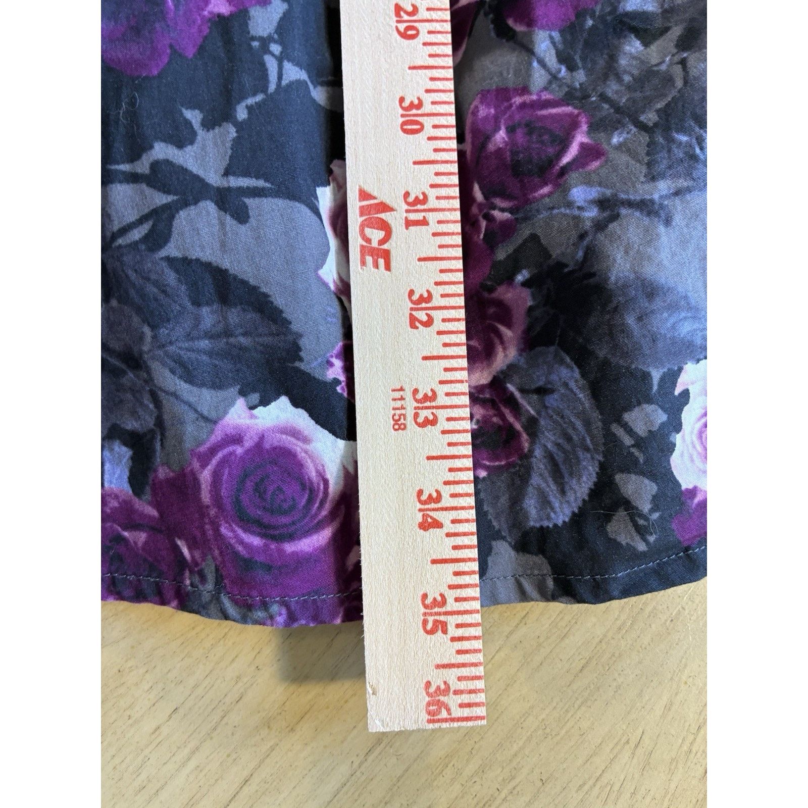 Hot Topic Hot Topic Y2K Purple Roses Fit Flare Mini Dress 2XLTie Back Size XXL / US 16-18 / IT 52-54 - 9 Thumbnail