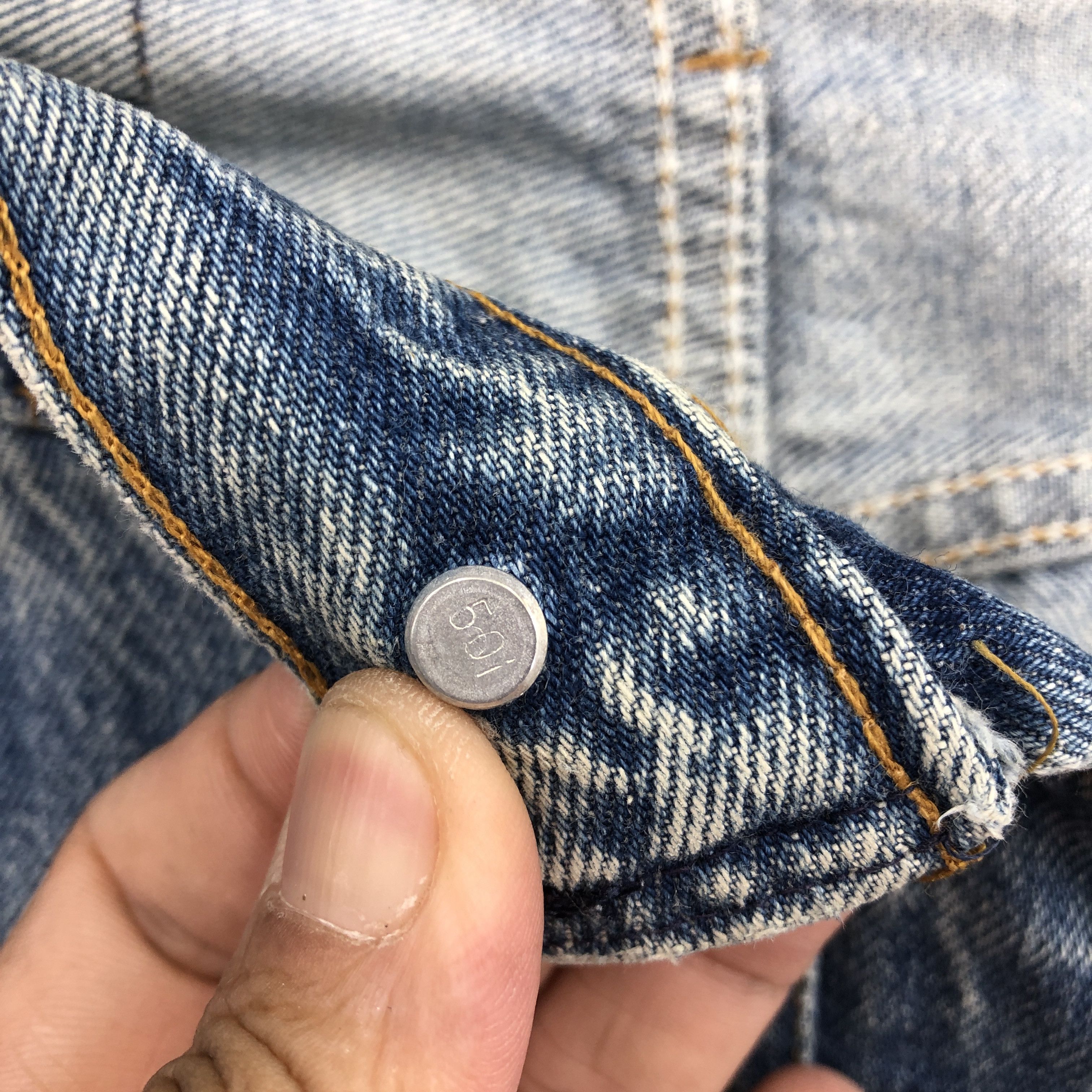 Levi's Vintage 90s Levis 501 Faded Jeans Levi's Stonewash Denim Size 28" / US 6 / IT 42 - 7 Thumbnail