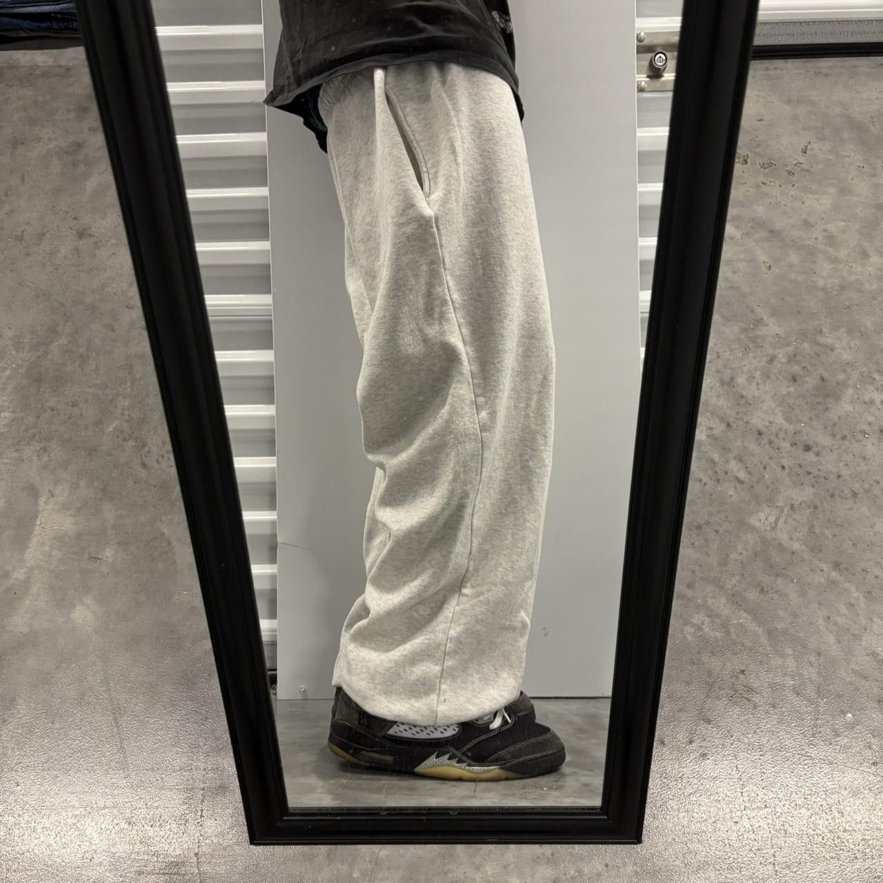 Japanese Brand × Vintage Crazy Vintage Y2K/2000s Light Grey Skater Essential Sweatpants! Size US 32 / EU 48 - 2 Thumbnail