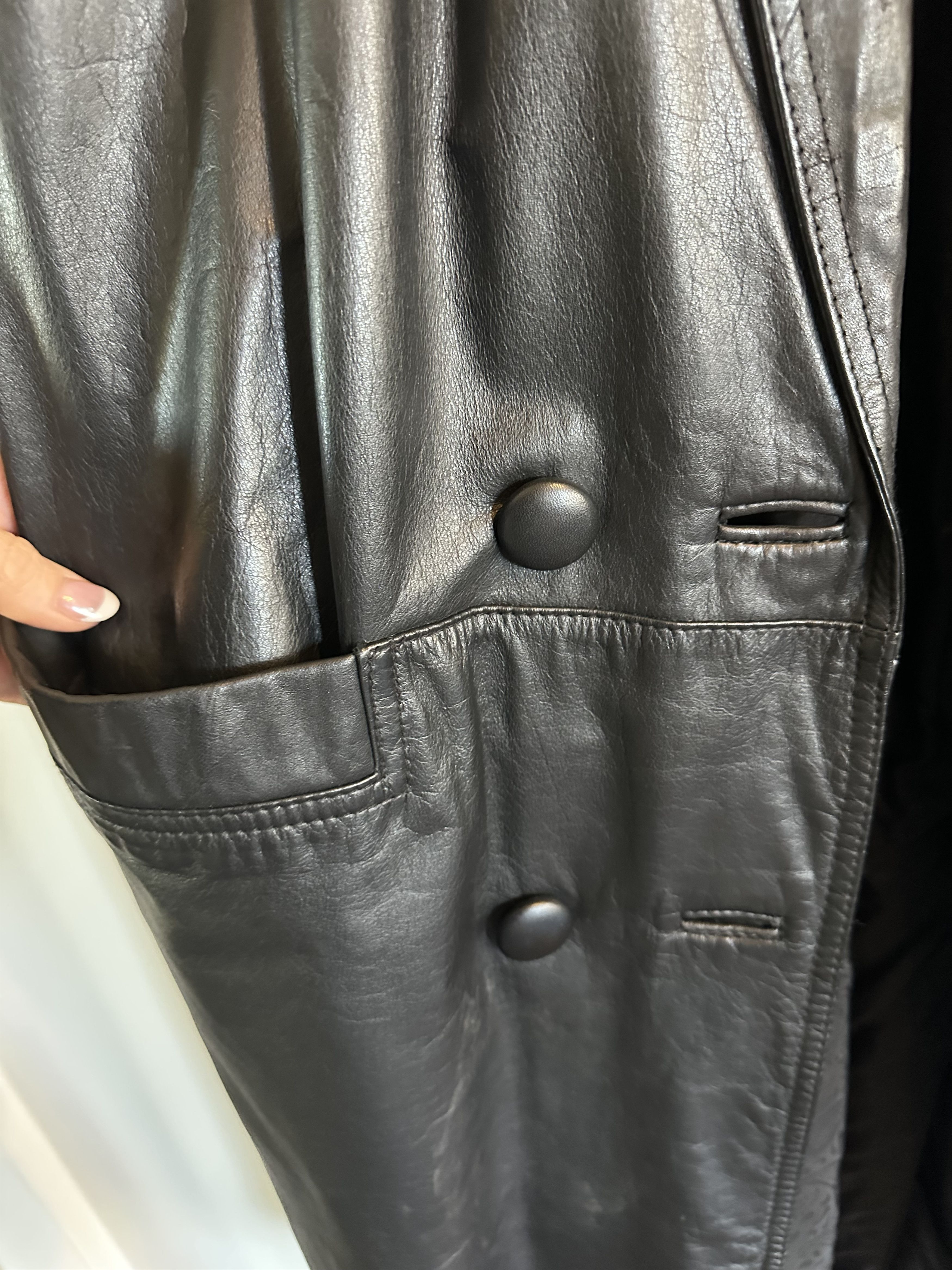 Yves Saint Laurent Vintage Yves Saint Laurent leather trench coat Size M / US 6-8 / IT 42-44 - 9 Thumbnail