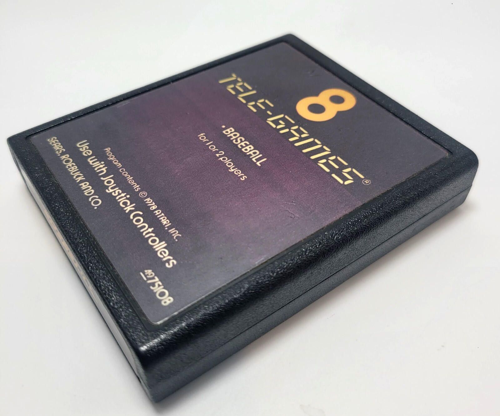Sears Baseball - 8 Tele-Games (Sears Tele-Games / Atari 2600) Cart Size ONE SIZE - 2 Thumbnail