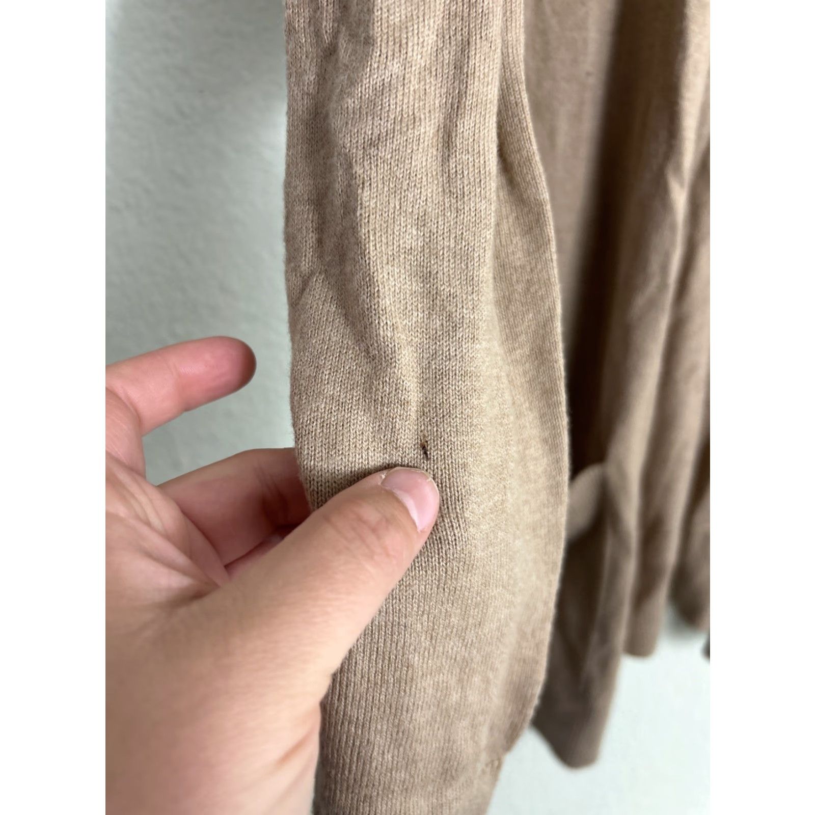 Eddie Bauer Eddie Bauer Cardigan Women L Beige Cotton Nylon Layering Sweater Mens? (No) Size L / US 10 / IT 46 - 3 Thumbnail