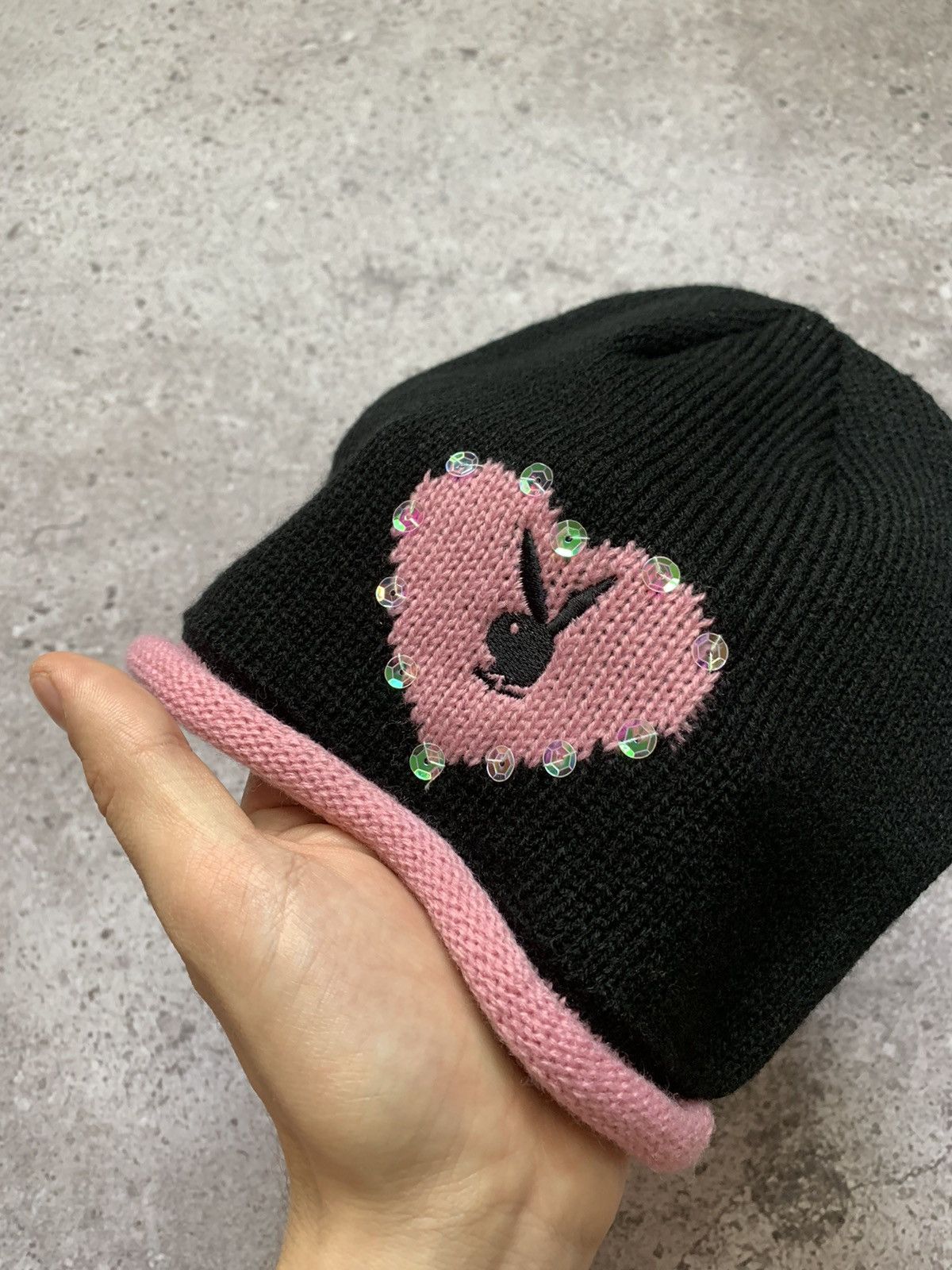 Japanese Brand × Playboy × Vintage Playboy beanie hat Shine logo Size ONE SIZE - 3 Thumbnail