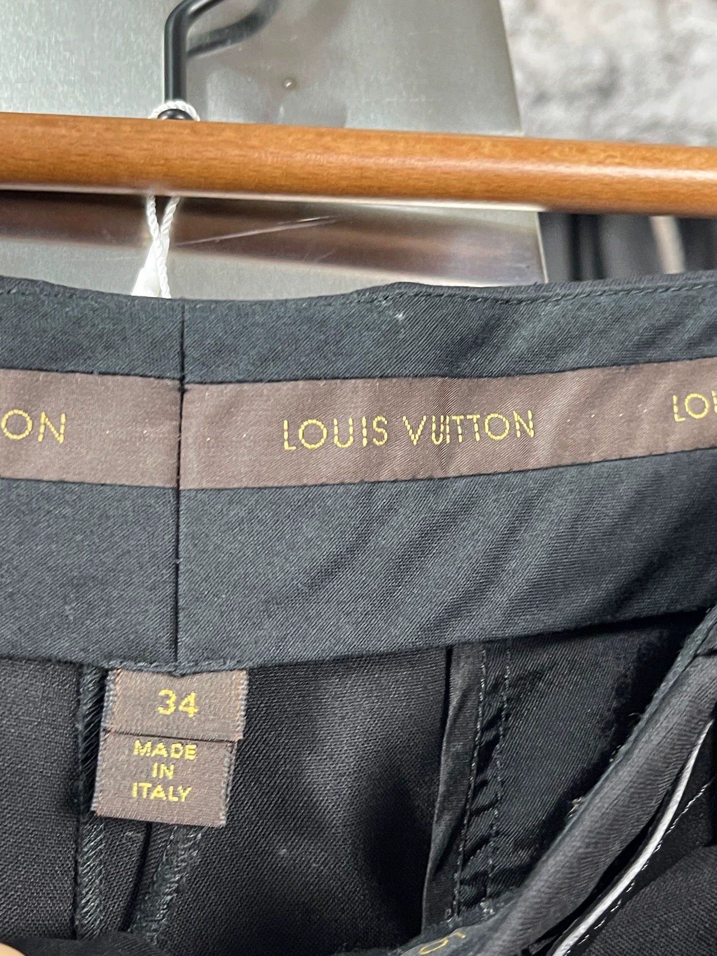 Louis Vuitton LV belted wide leg pants 34 new Size 25" / US 0 / IT 36 - 7 Thumbnail