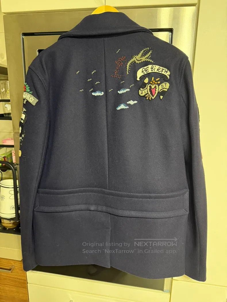 Valentino Valentino Heavy embroidered wool coat Size L / US 10 / IT 46 - 7 Thumbnail