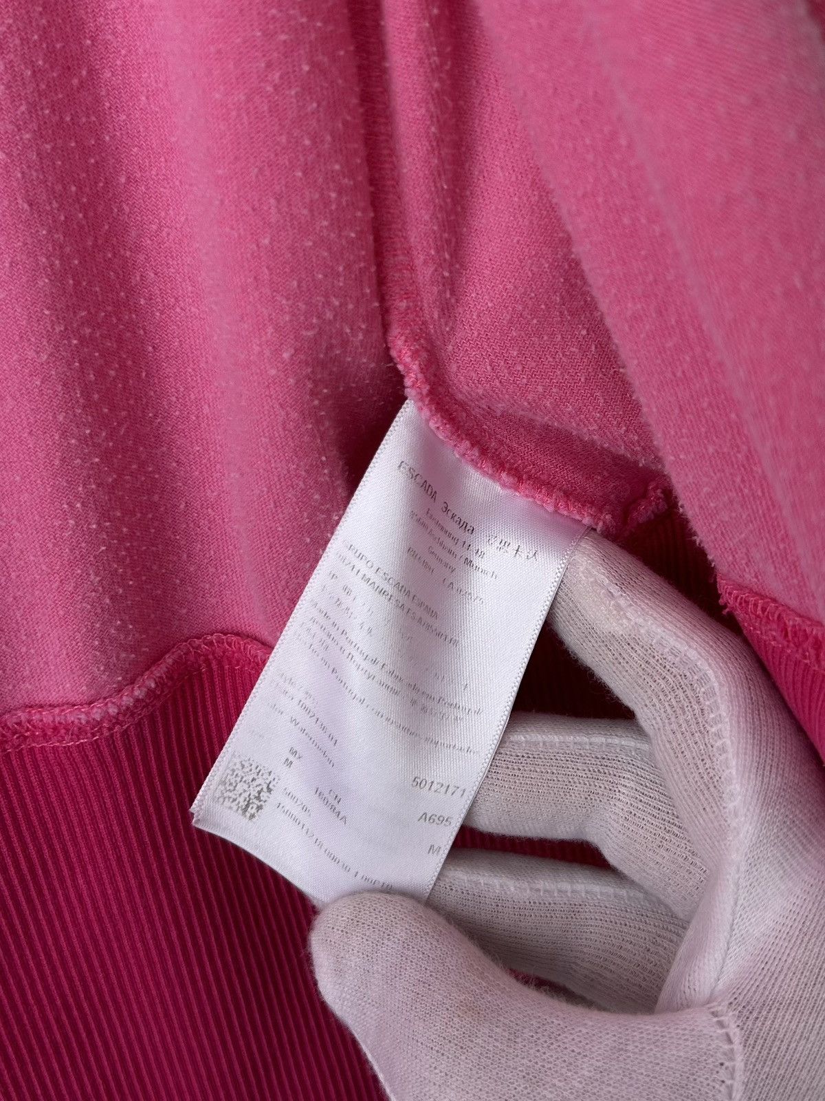 Escada Sport Escada Pink Velour Hoodie Size M / US 6-8 / IT 42-44 - 6 Thumbnail