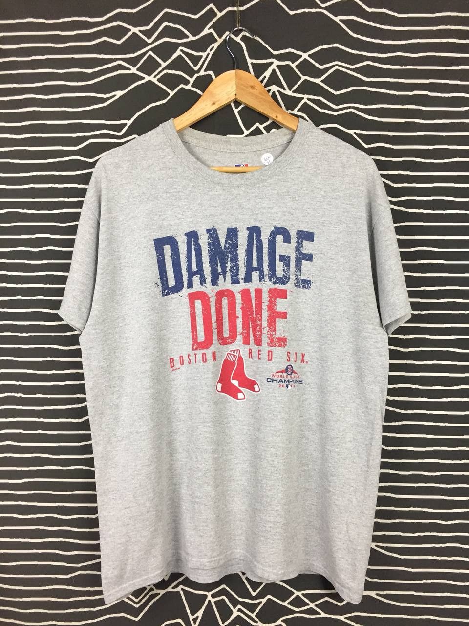 MLB × Sports Specialties × Vintage Vtg Boston Red Sox World Series Champions Damage Done Tee Size US L / EU 52-54 / 3 - 2 Thumbnail