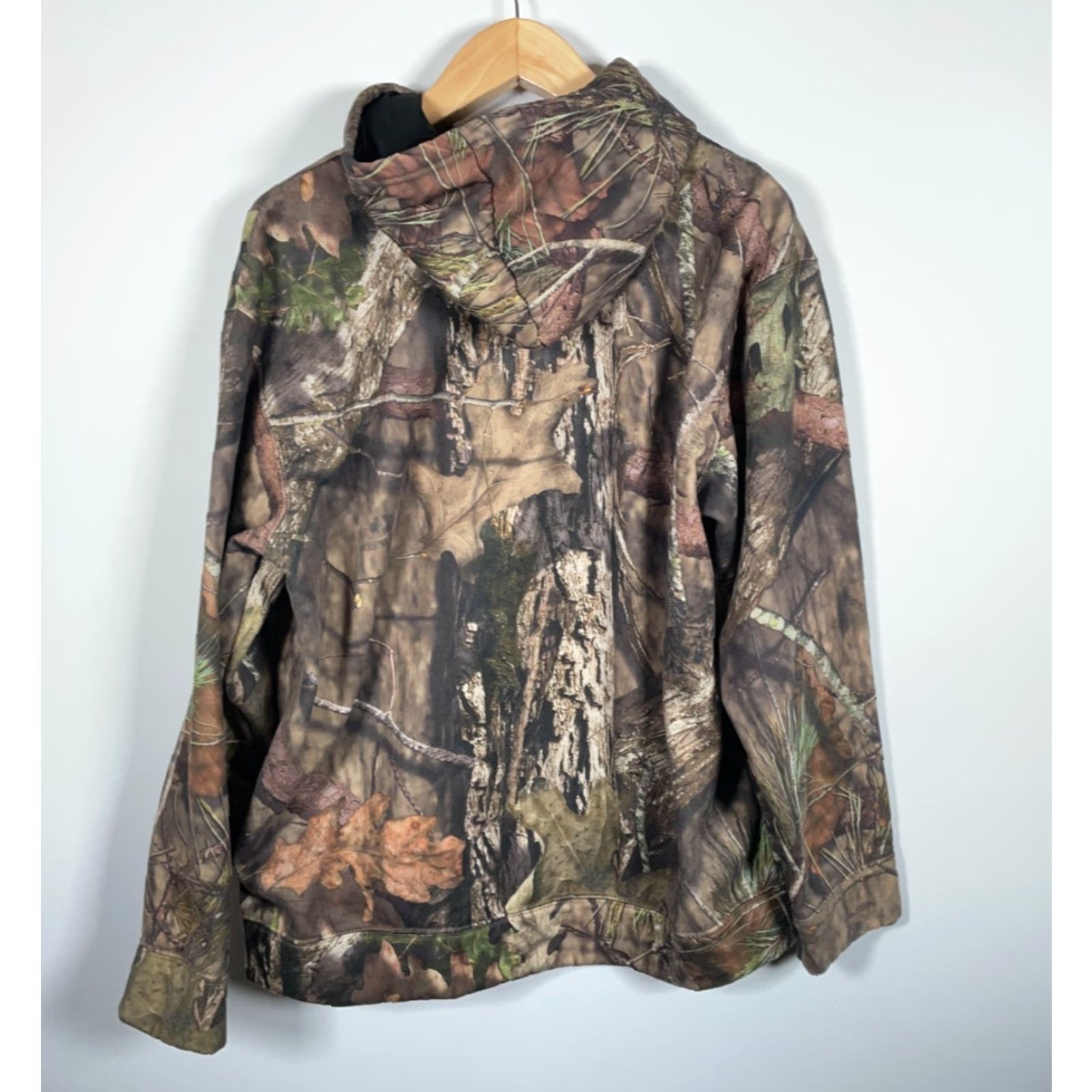 Vintage Mossy Oak Camo Hoodie Men's XL Brown Camouflage Embroidered Logo Sweatshirt Size US XL / EU 56 / 4 - 2 Thumbnail
