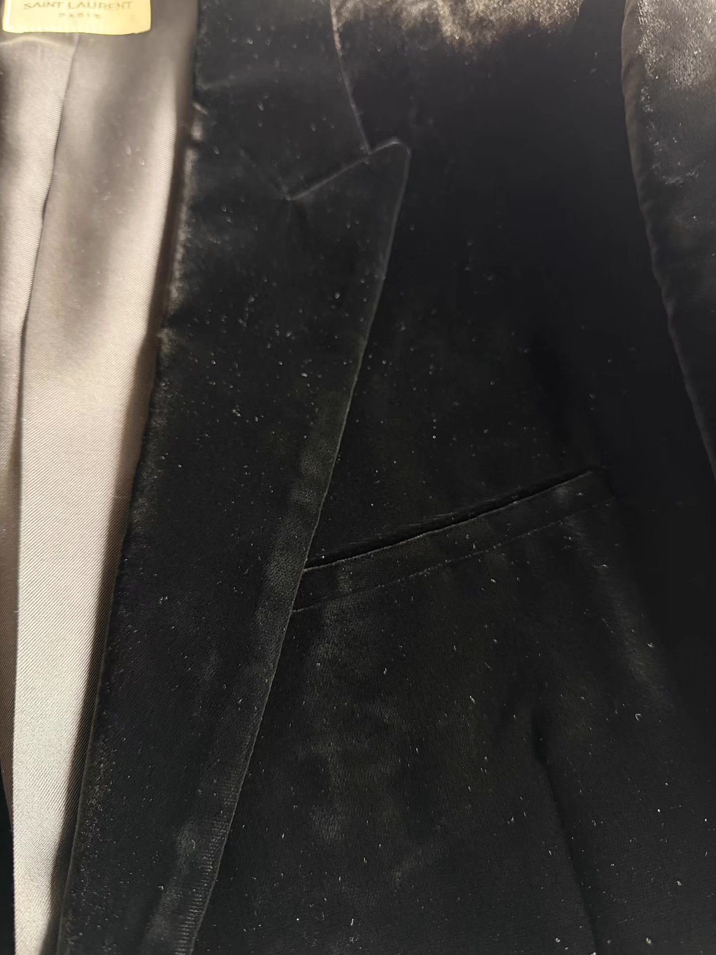 Saint Laurent Paris Saint Laurent Men's 23FW Velvet Blazer Ｑ23 Size 50R - 9 Thumbnail