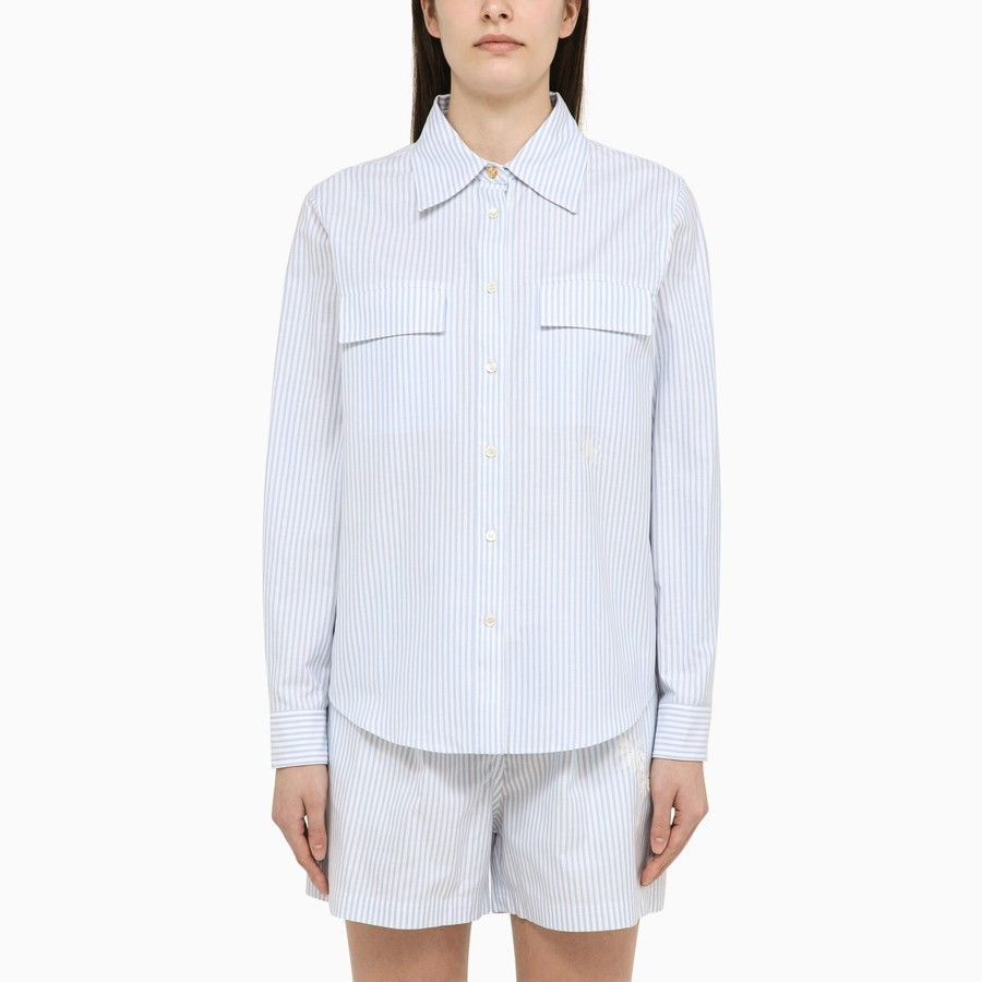 Palm Angels o1d2blof0924 Polos Shirts In Light Blue Size S / US 4 / IT 40 - 1 Thumbnail