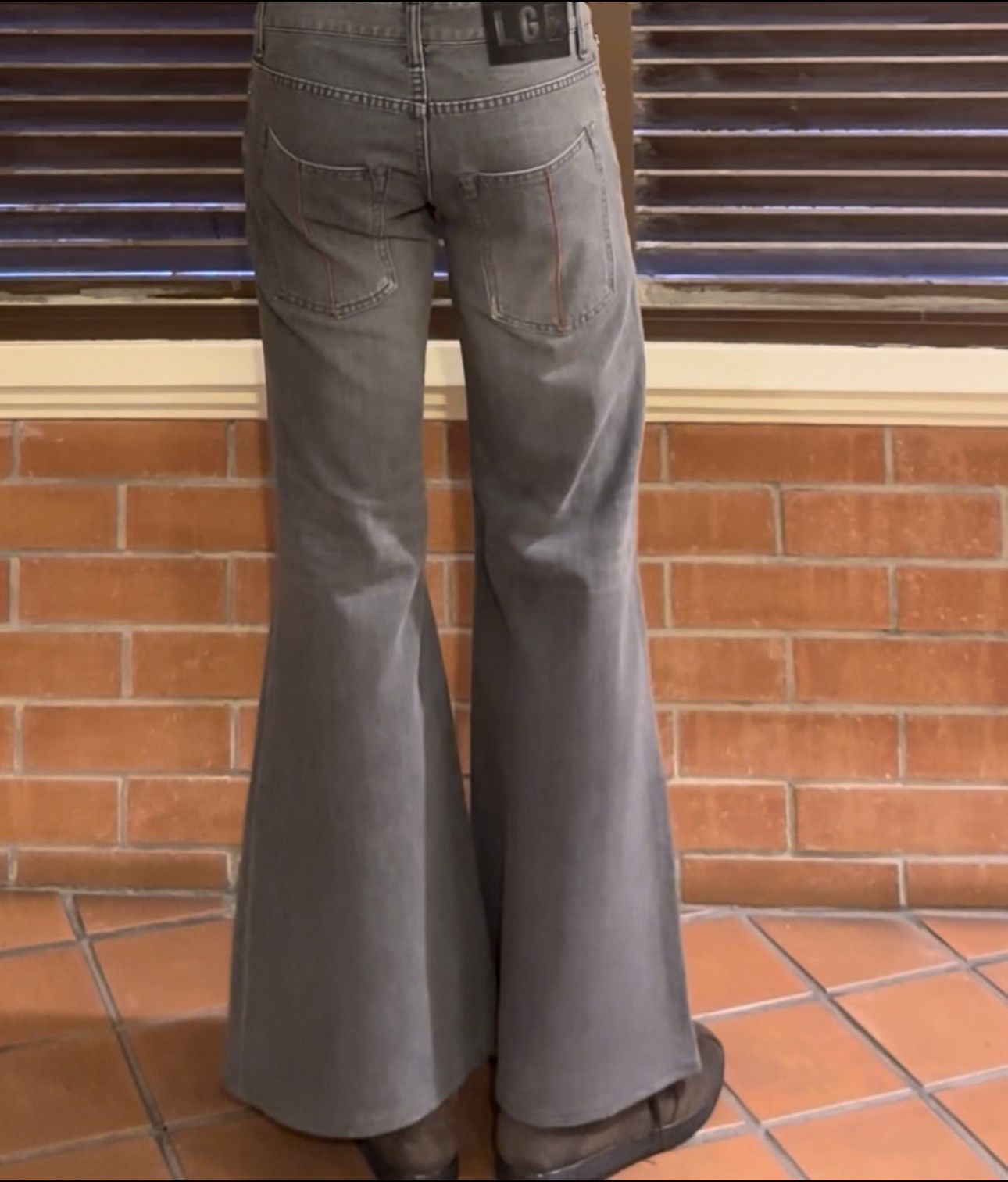 If Six Was Nine LGB Bell Bottom Baggy Cut Jeans Size US 29 - 9 Thumbnail