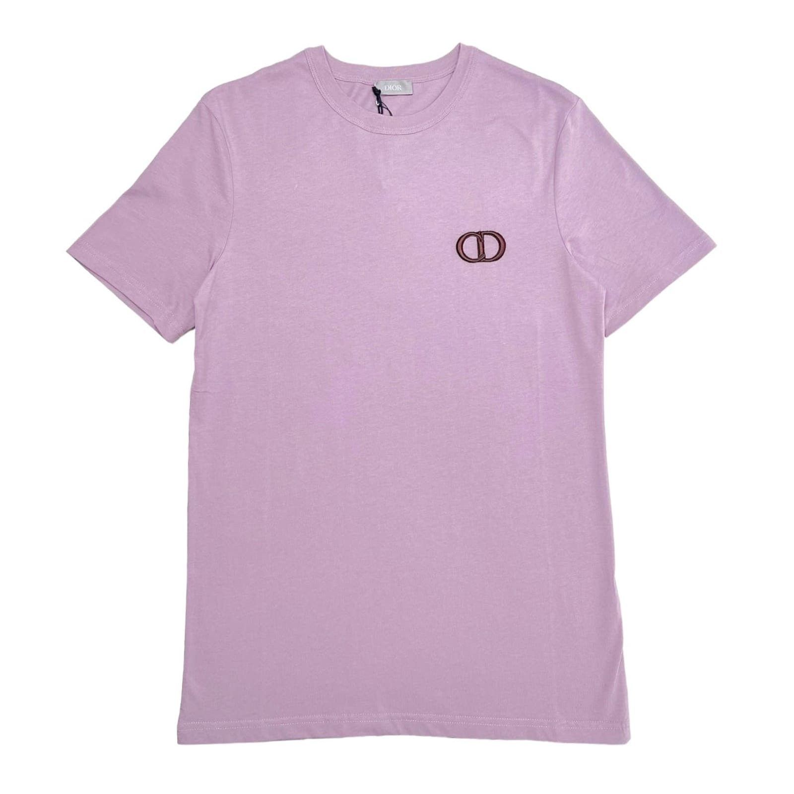 image of Dior Cd Icon Short Sleeve Tee Shirt Lilac, Men's (Size Small)