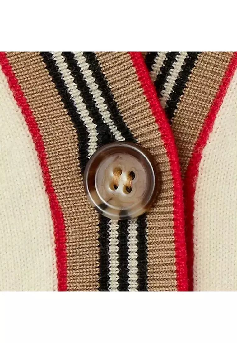 Givenchy o1w1db10426 Wool Knit Cardigan in Ivory Size XL / US 12-14 / IT 48-50 - 4 Thumbnail