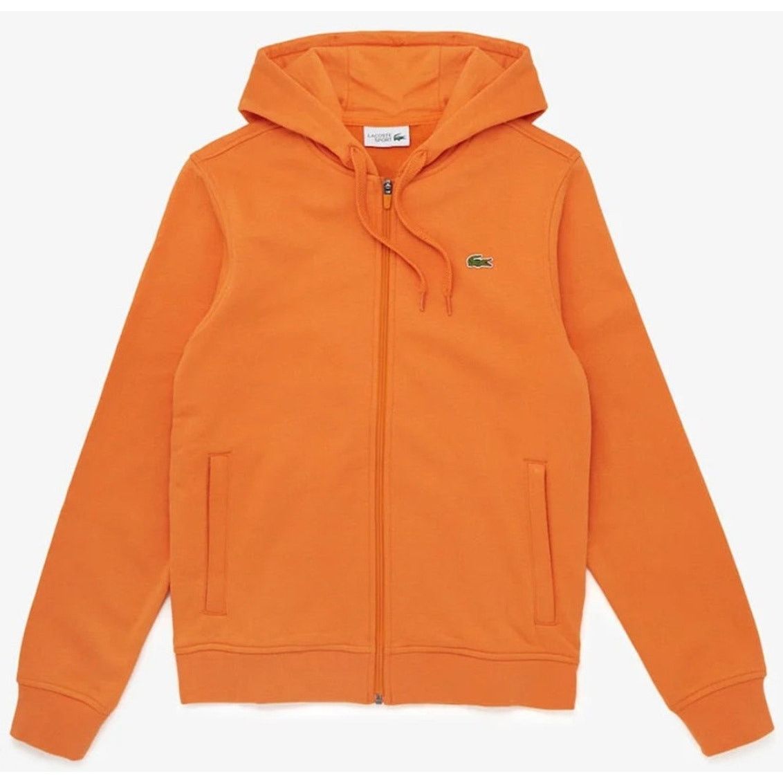 Lacoste Lacoste Men's Full Zip Fleece Sweatshirt Orange 4XL Size US XXL / EU 58 / 5 - 1 Thumbnail