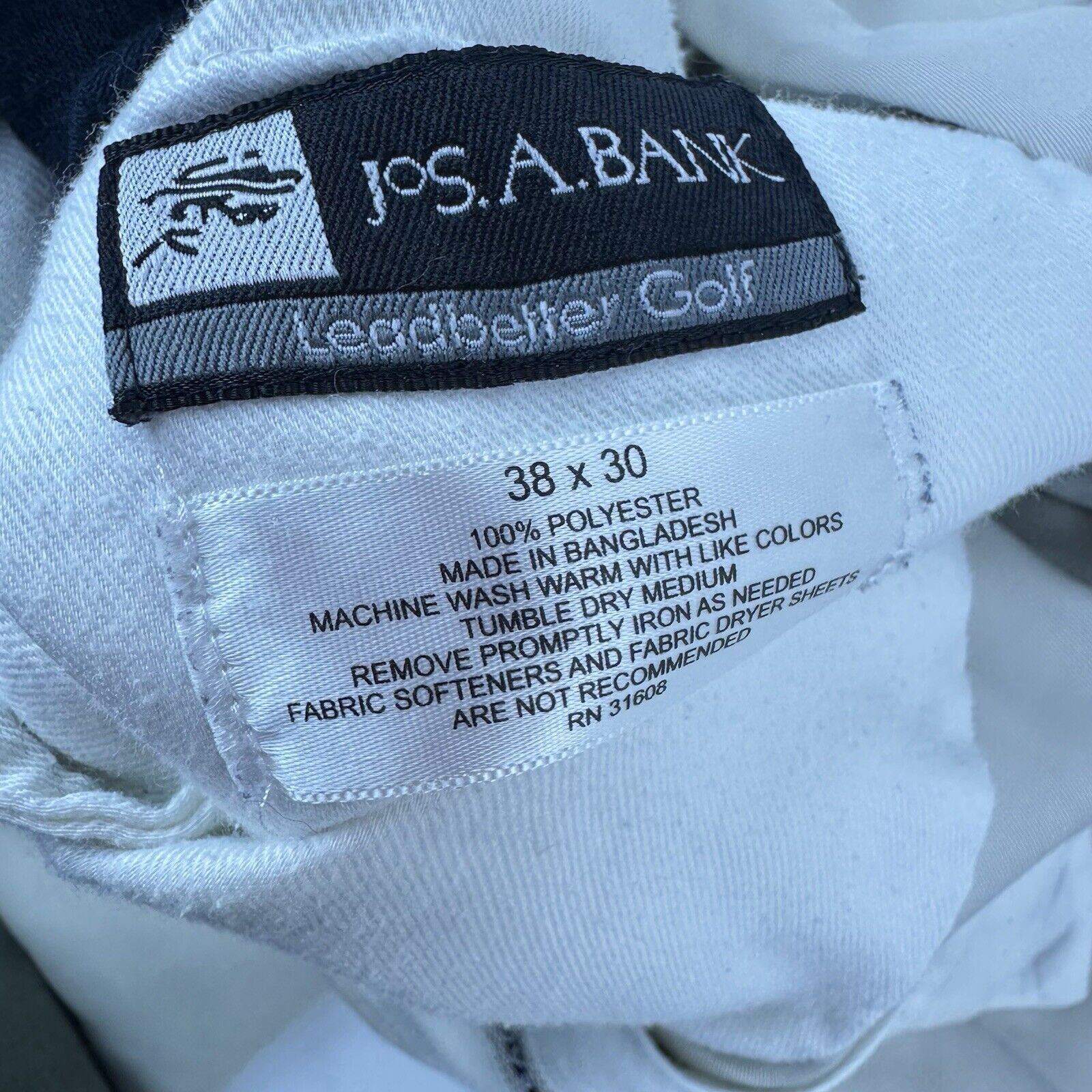 Jos. A. Bank Jos A Bank Leadbetter Golf Pants Men's 38x30 Beige Perform Size US 38 / EU 54 - 5 Thumbnail
