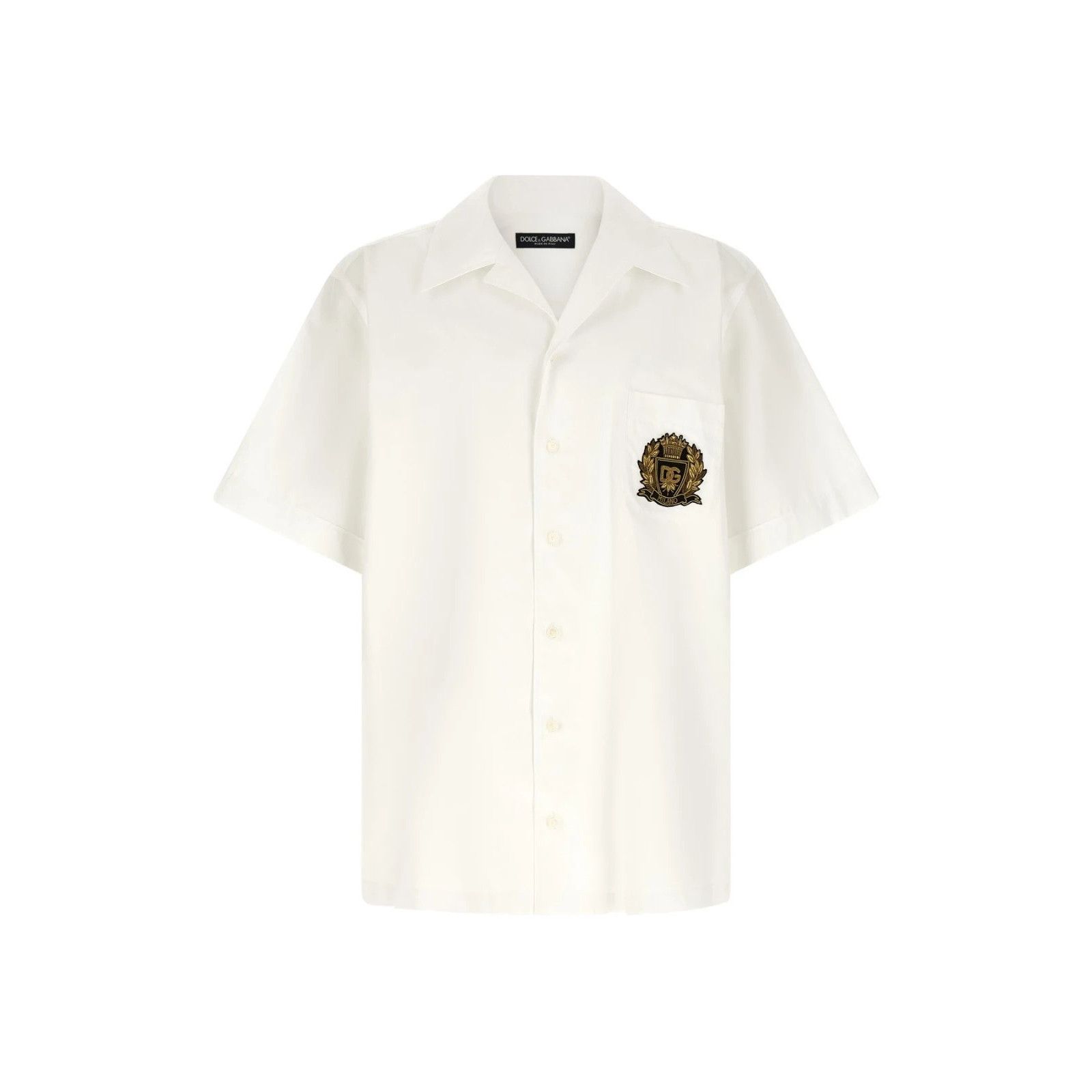 DOLCE & GABBANA Hawaii White Cotton Shirt New & Authentic (M