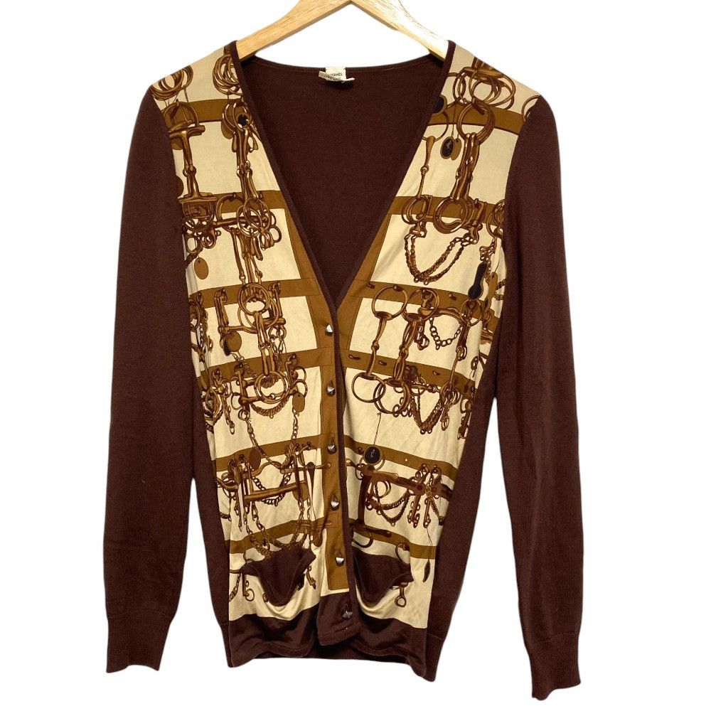 Hermes Hermes Hermes Twillene Medor Button Cardigan38 Wool Cardigan Others Tops DUTY FREE for USA Size ONE SIZE - 1 Thumbnail