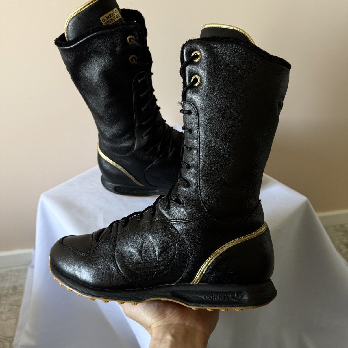 Adidas Adidas Missy Elliott Fur Leather Moto Boxing Shoes Boots Y2K Size US 10.5 / IT 40.5 - 8 Thumbnail