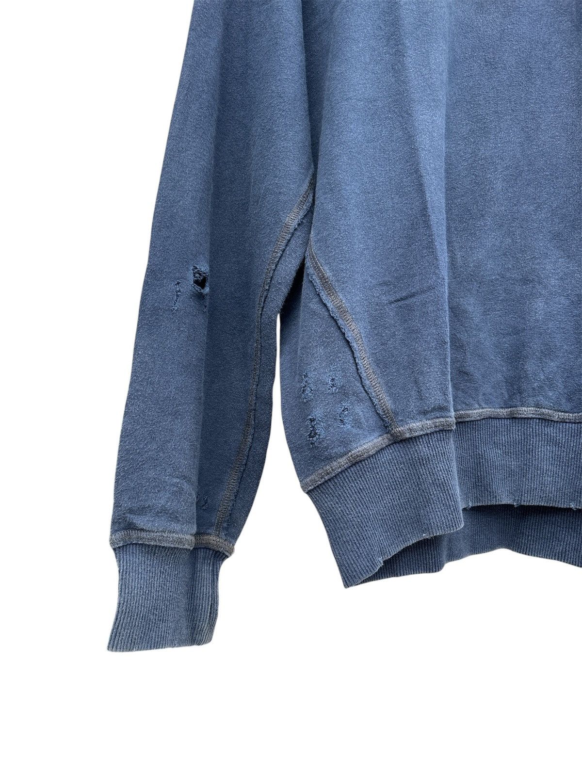 Balmain Post Decarnin Indigo Dyed Sweater Size US M / EU 48-50 / 2 - 2 Thumbnail