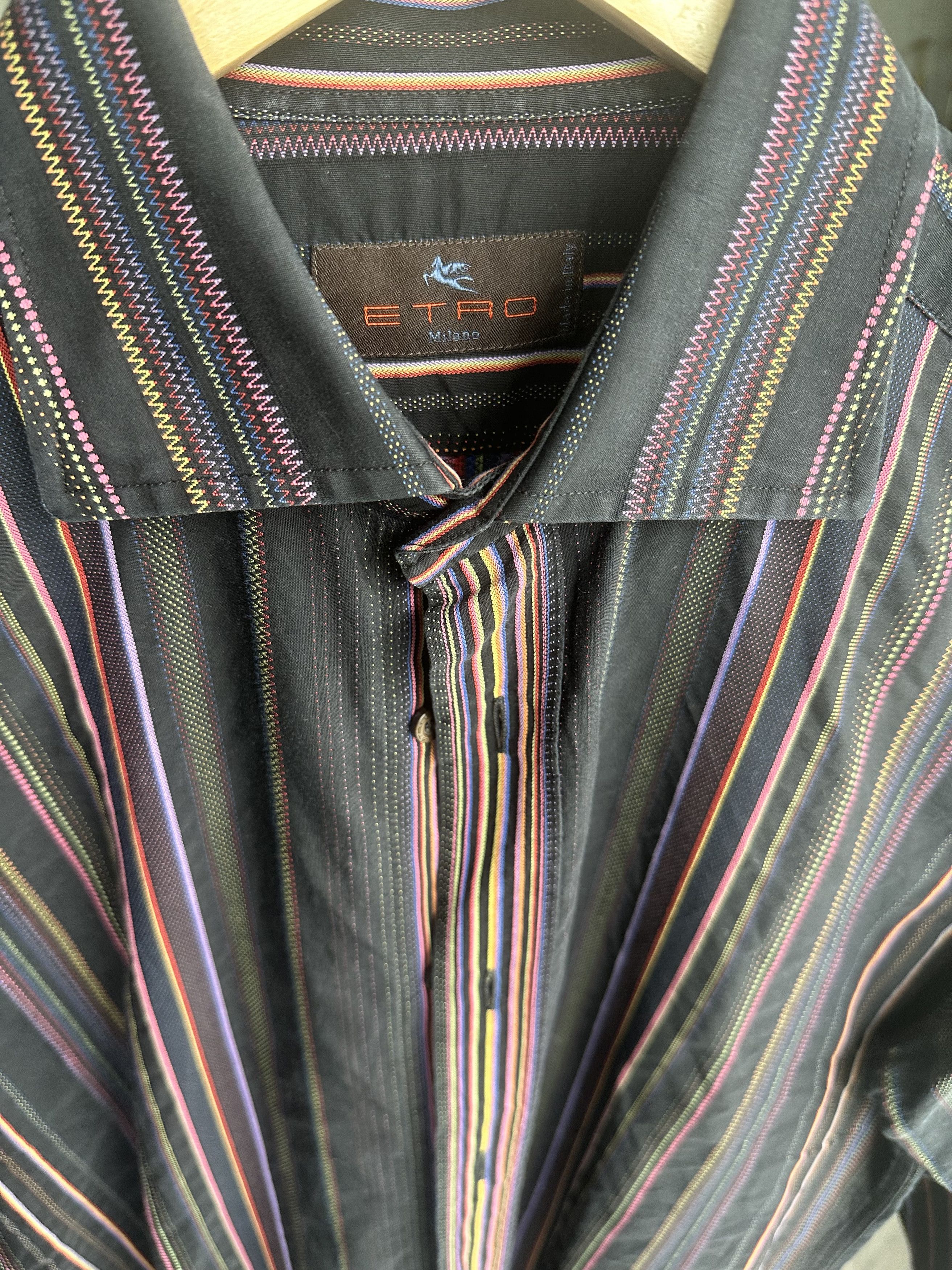 Etro Woven Multicolor Dress Shirt Size US M / EU 48-50 / 2 - 1 Thumbnail