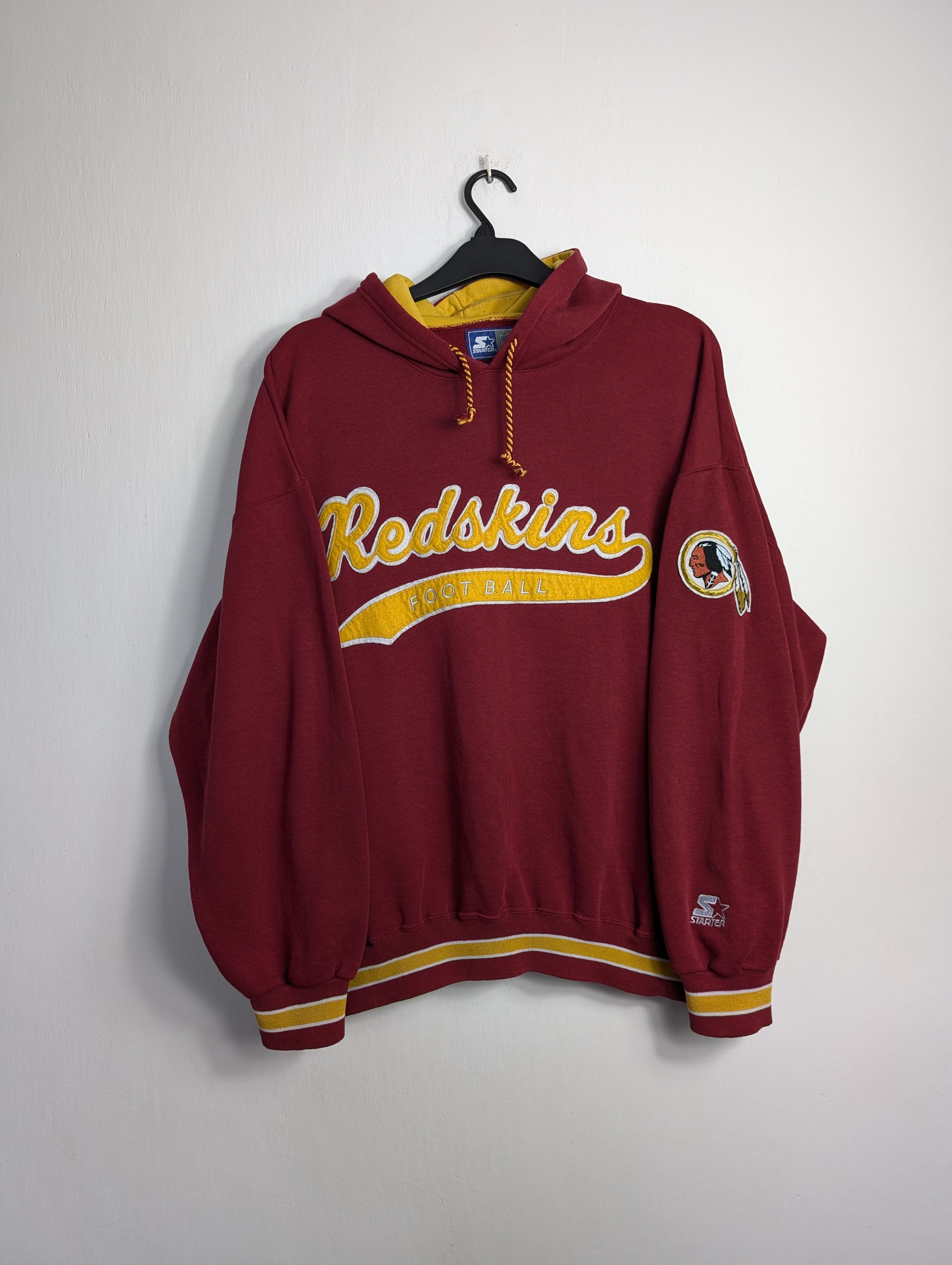 Starter Vintage Starter NFL Redskins Hoodie Burgundy Boxy Retro Y2K Size US XL / EU 56 / 4 - 1 Thumbnail