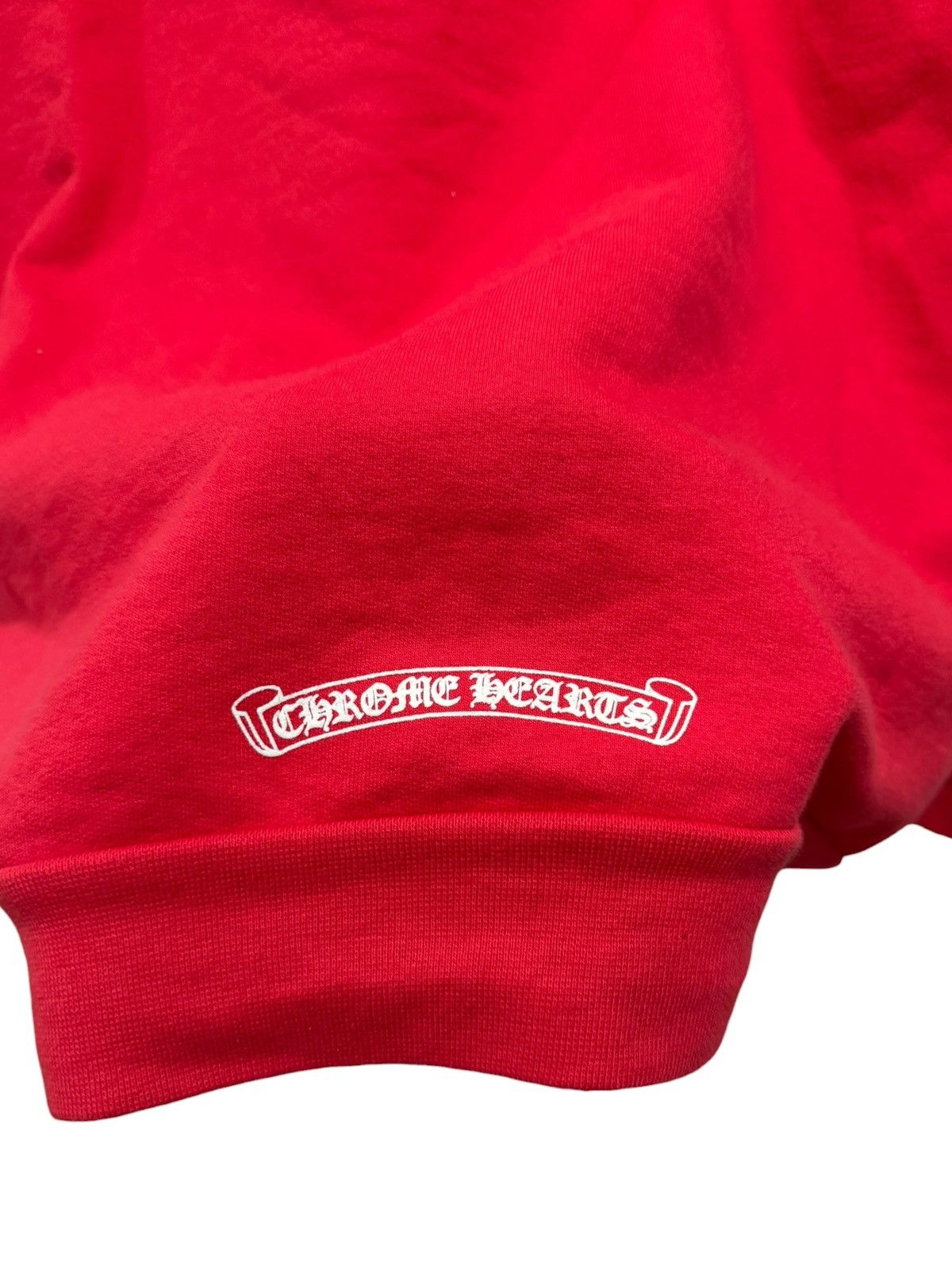 Chrome Hearts Chrome Hearts Online Exclusive Scroll Logo Hoodie Red Size US S / EU 44-46 / 1 - 10 Thumbnail