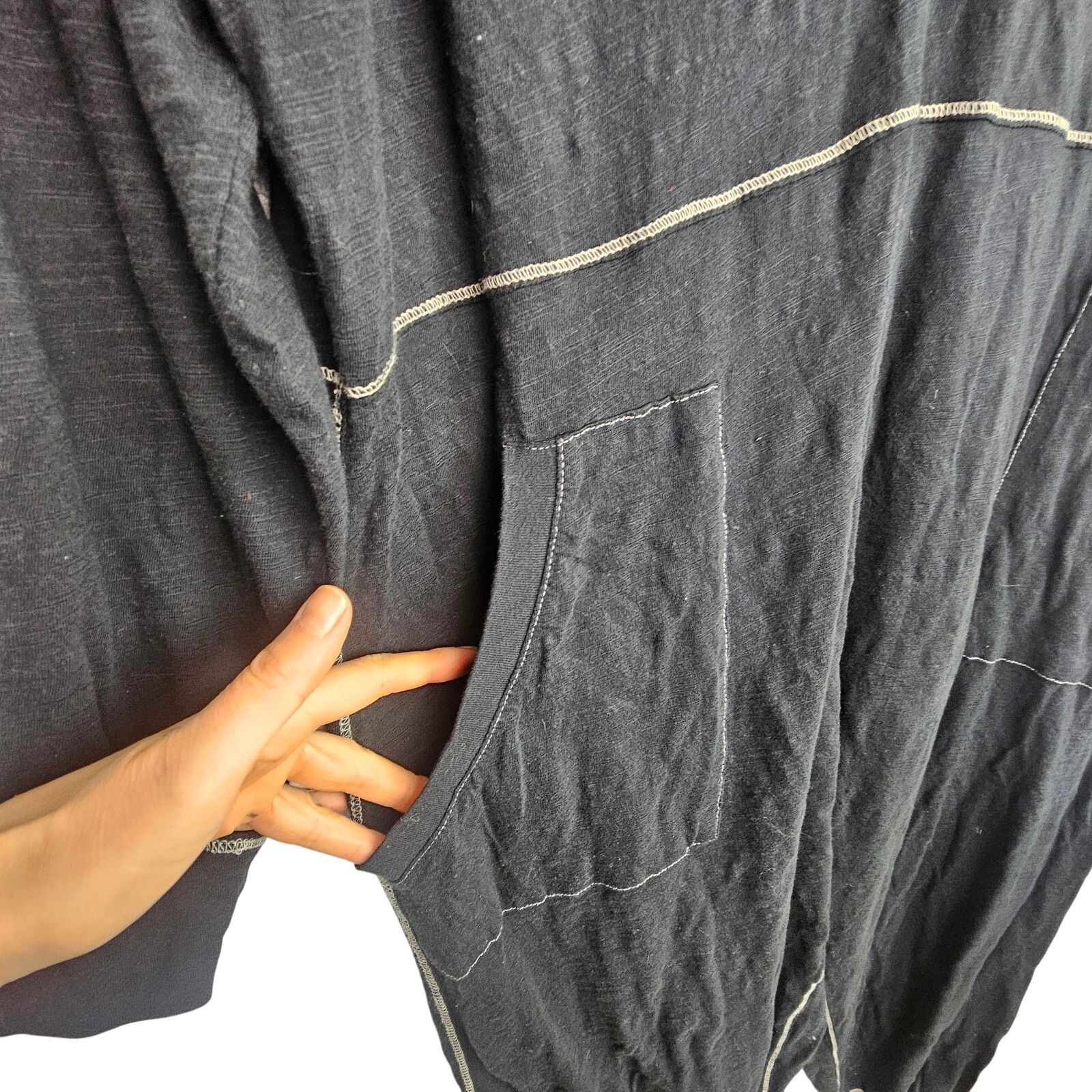 Natural Issue Natural Life Womens Johnnie Jumpsuit Size L Cotton Oversized Size 23" - 5 Thumbnail