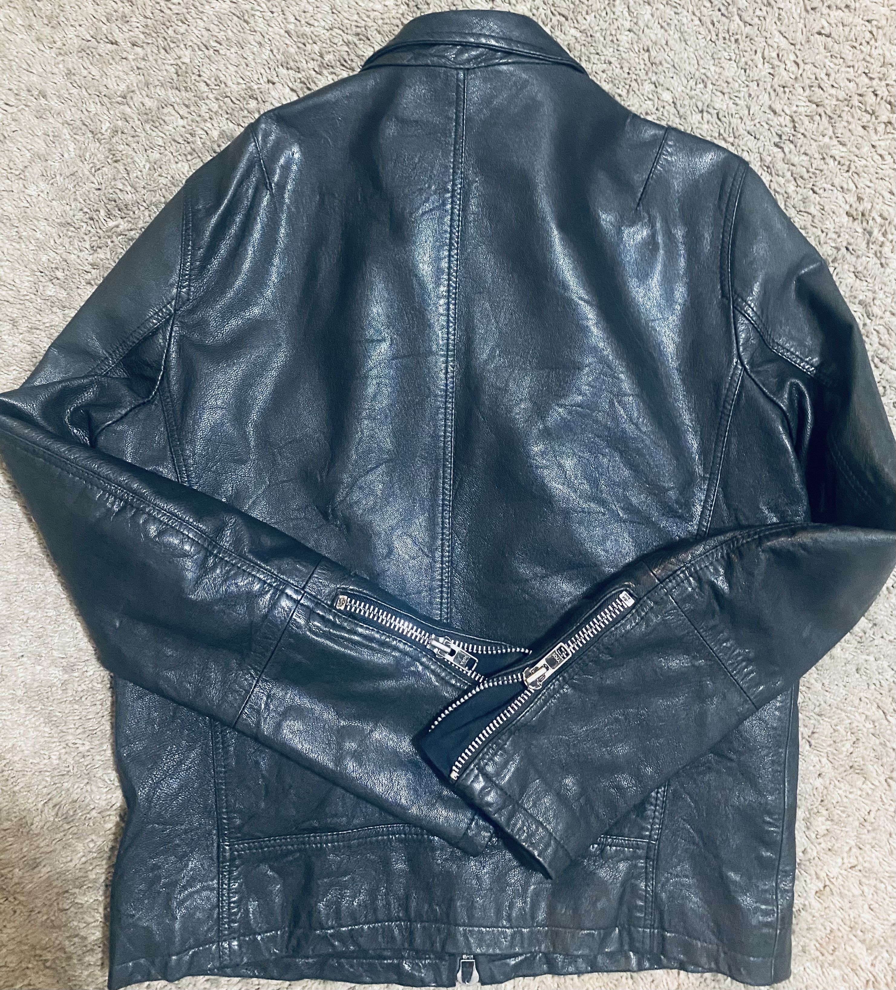 Allsaints All Saints Habanero BLK Leather Jacket ALLSAINTS Size US L / EU 52-54 / 3 - 8 Thumbnail