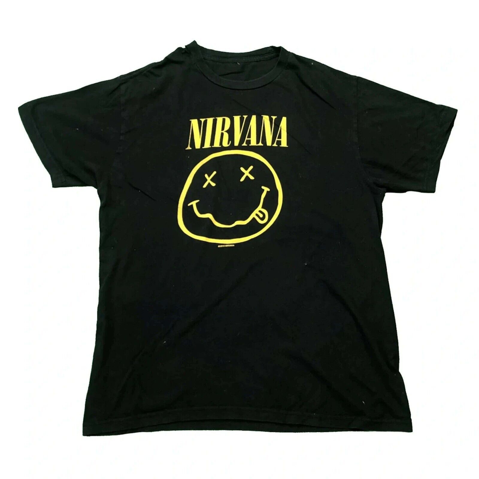 Band Tees 2015 Nirvana T Shirt Smiley Graphic Short Sleeve Band Tee Size US L / EU 52-54 / 3 - 1 Thumbnail