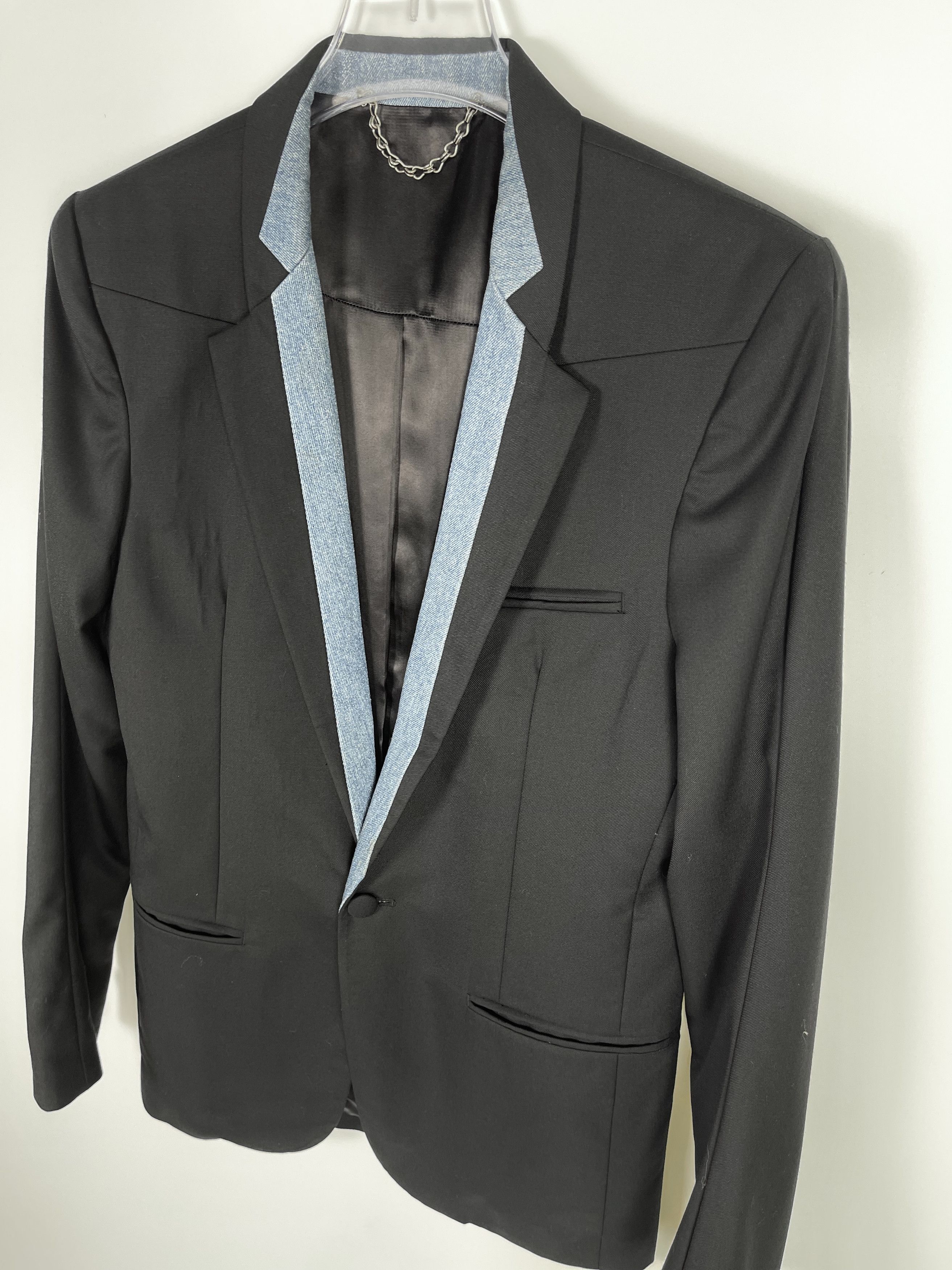 Maison MIHARA YASUHIRO MIHARA YASUHIRO Tailored Hybrid Denim Wool Jacket Size US S / EU 44-46 / 1 - 2 Thumbnail